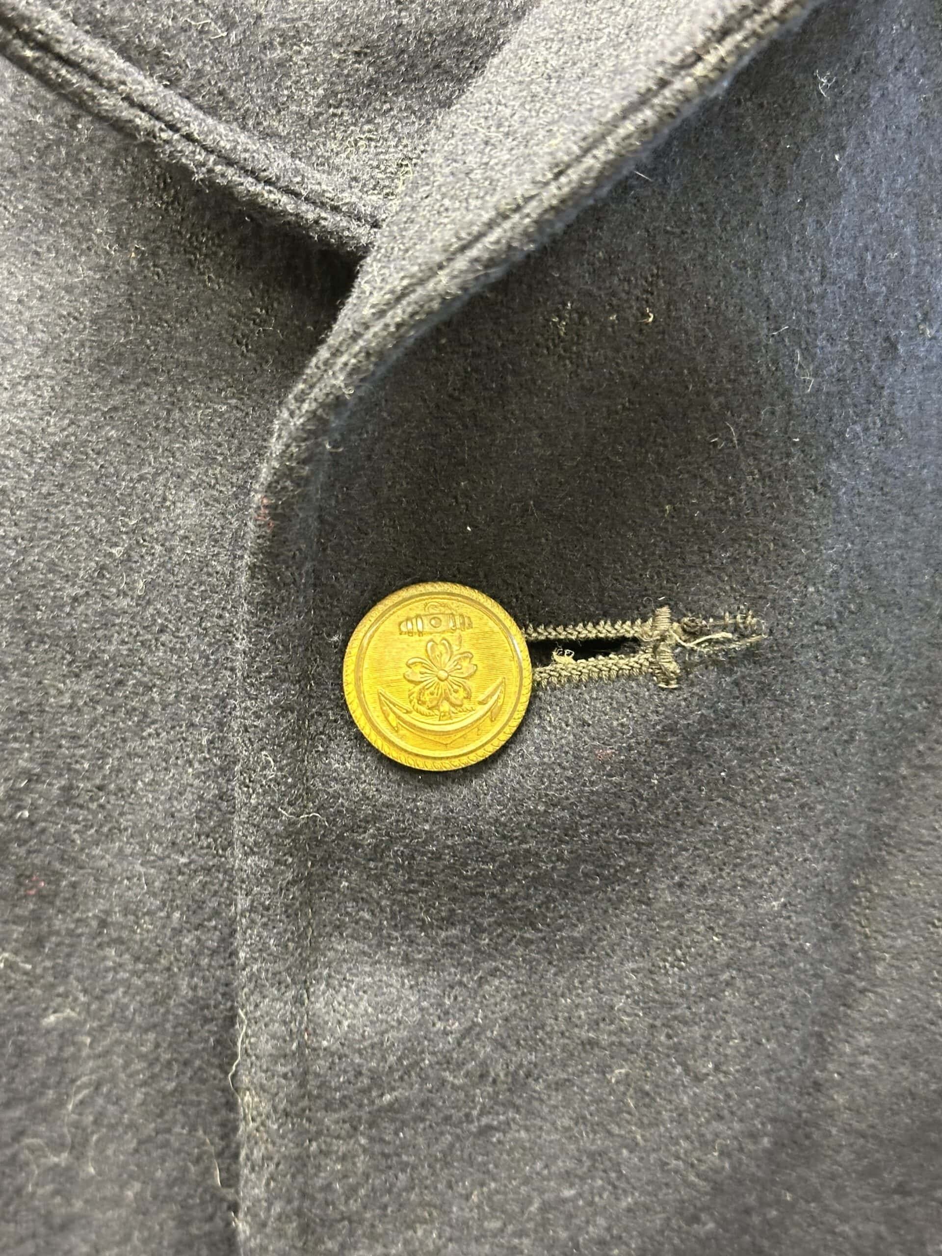 WW2 Japanese Navy Wool Pea Coat with Rate — image 3