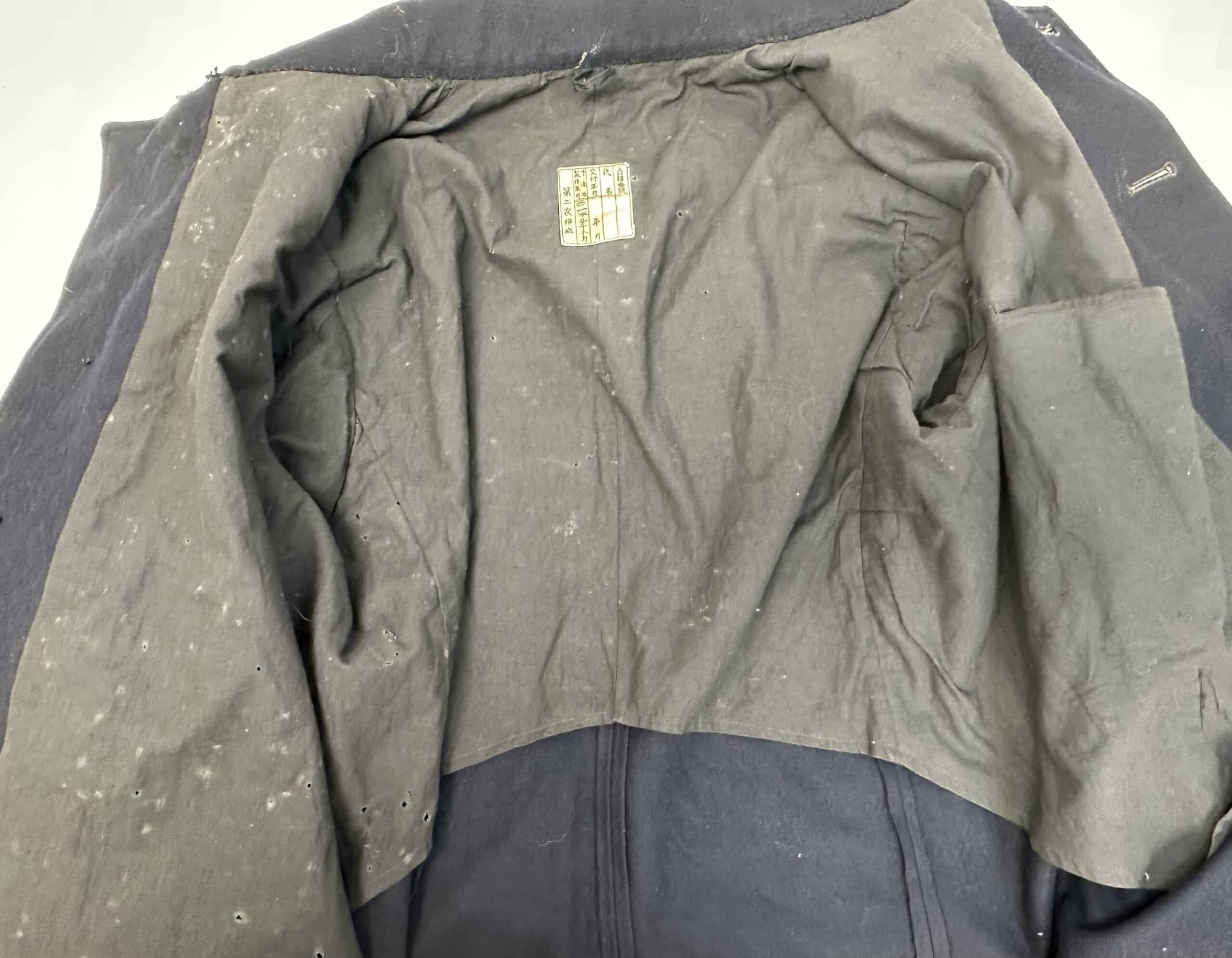 WW2 Japanese Navy Wool Pea Coat with Rate — image 8
