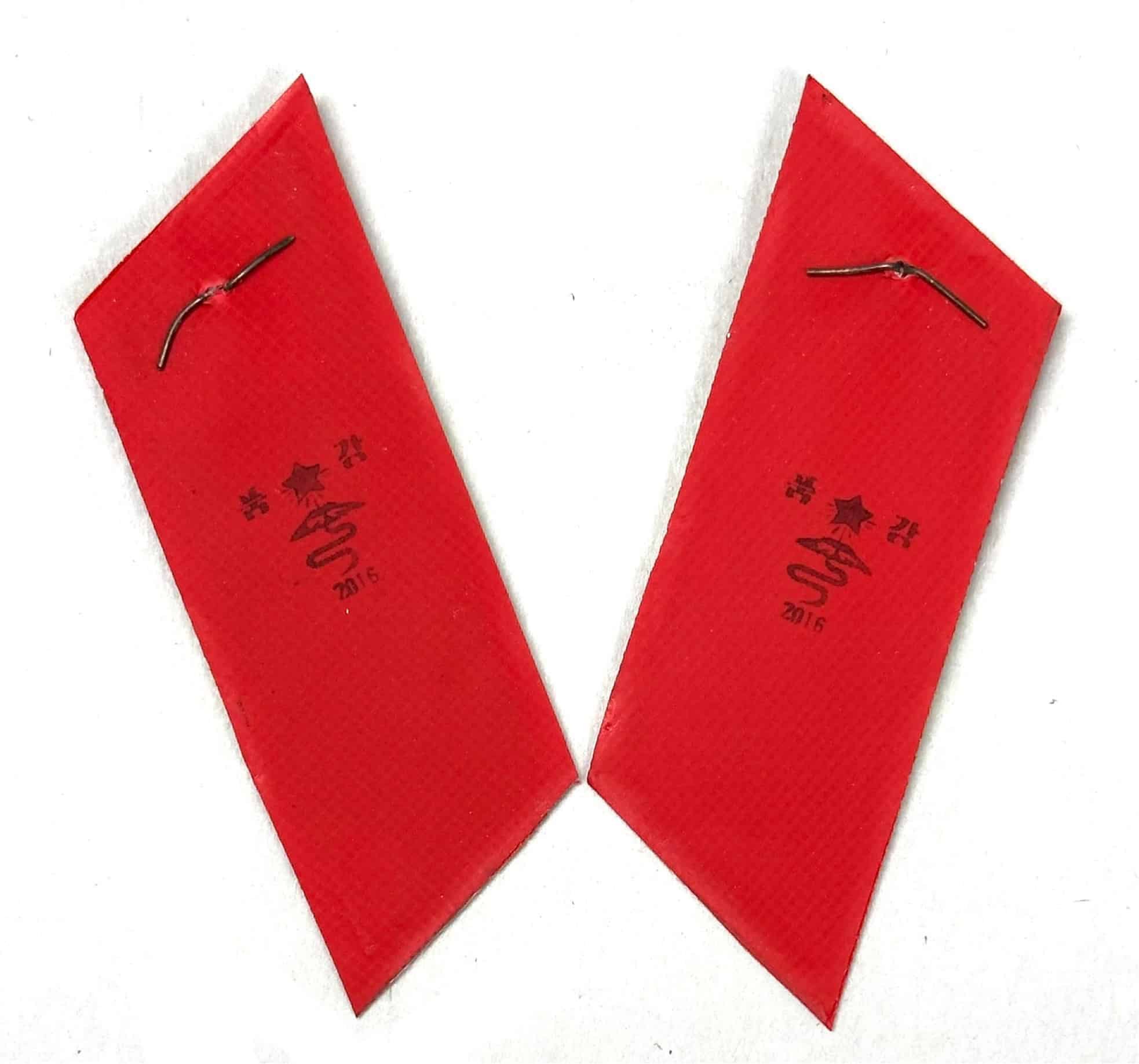 North Korean Master Sergeant Collar Tabs — image 2