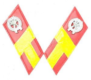North Korean Master Sergeant Collar Tabs