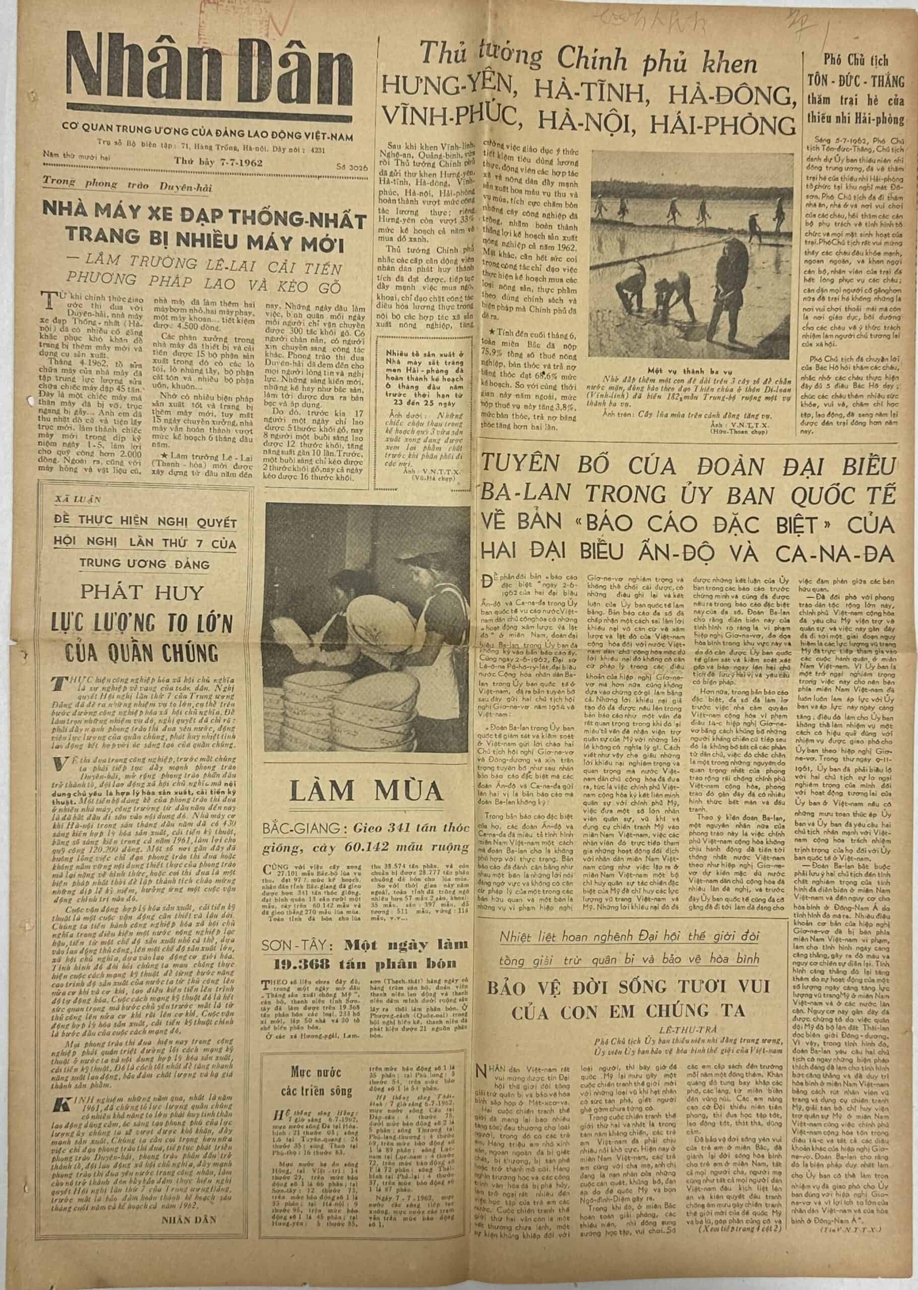 North Vietnamese Army Newspaper July 7, 1962 — image 2