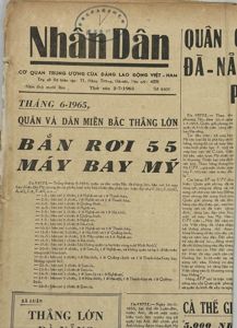 North Vietnamese Army Newspapers 1965 PAVN shot down 55 Planes