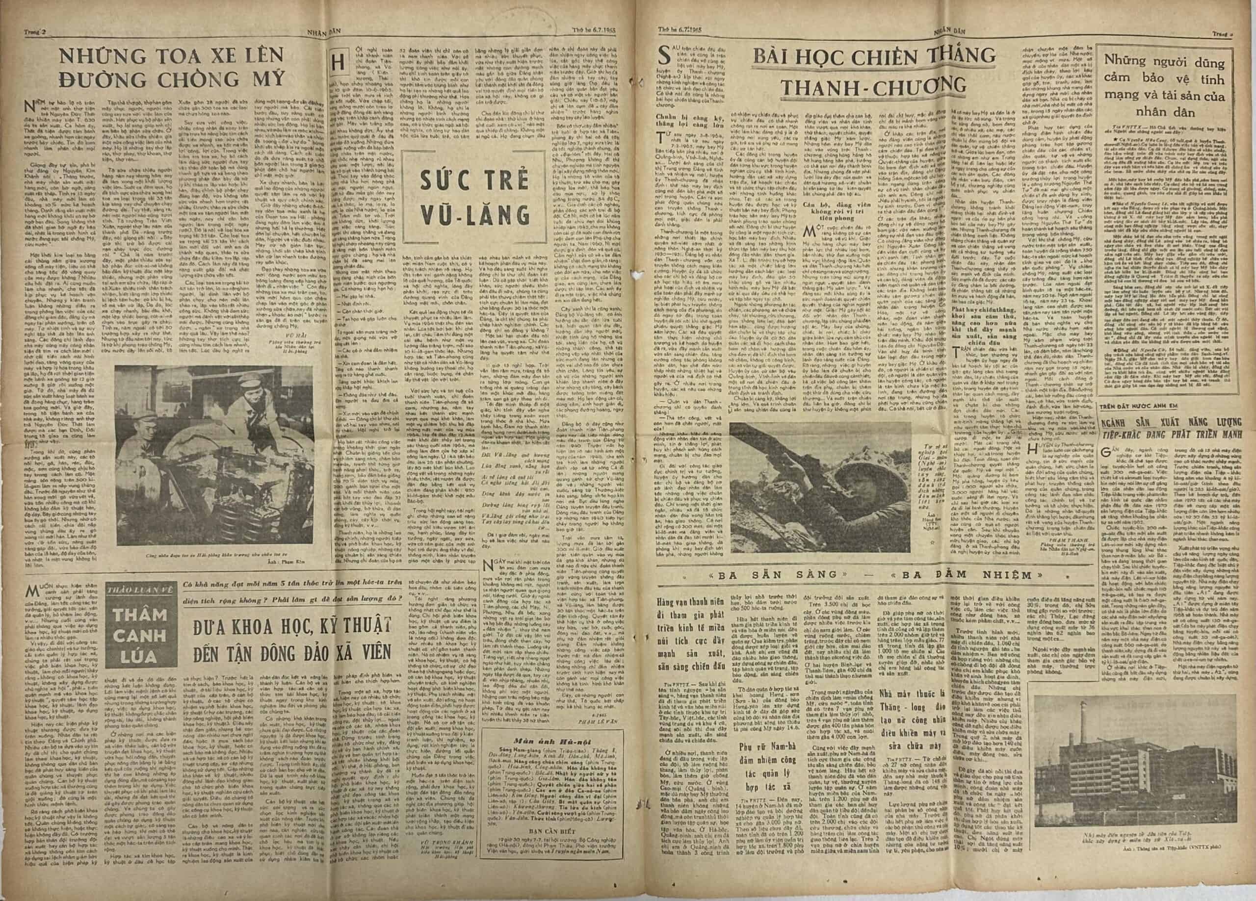 North Vietnamese Army Newspaper 1965 Female NVA — image 4