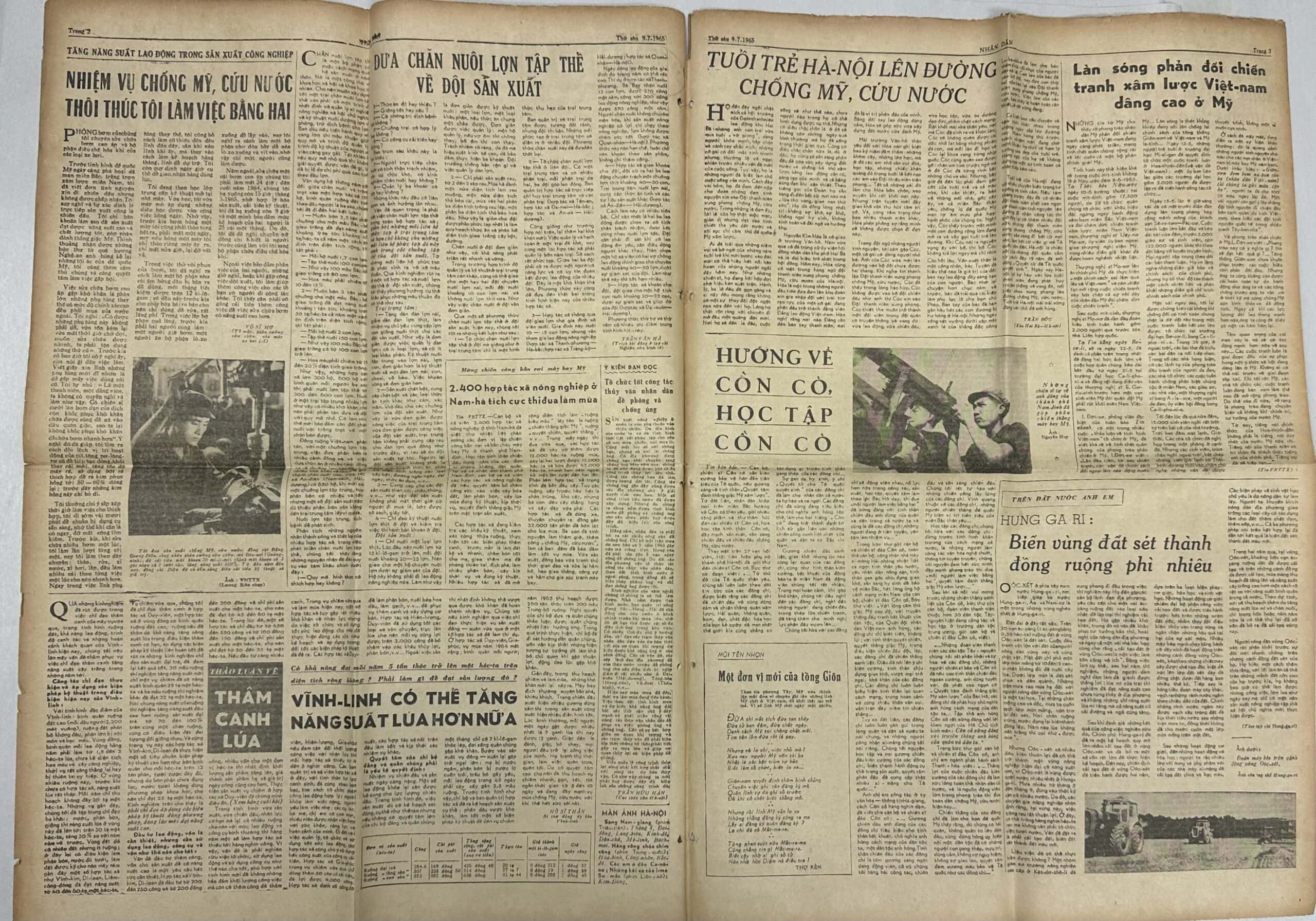 North Vietnamese Army Newspaper 1965 NVA with Chinese Maxim — image 4