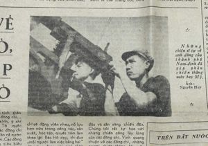 North Vietnamese Army Newspaper 1965 NVA with Chinese Maxim