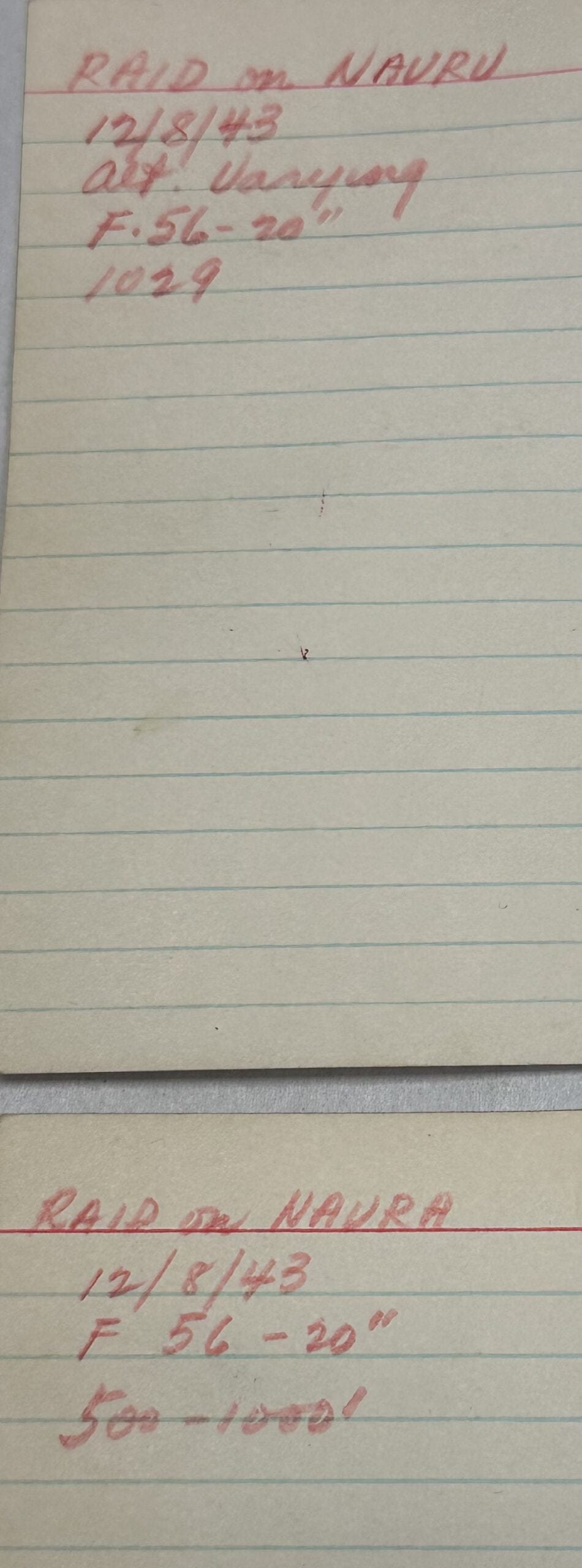 US WW2 Gun Camera Photographs of Japanese Occupied Island — image 3