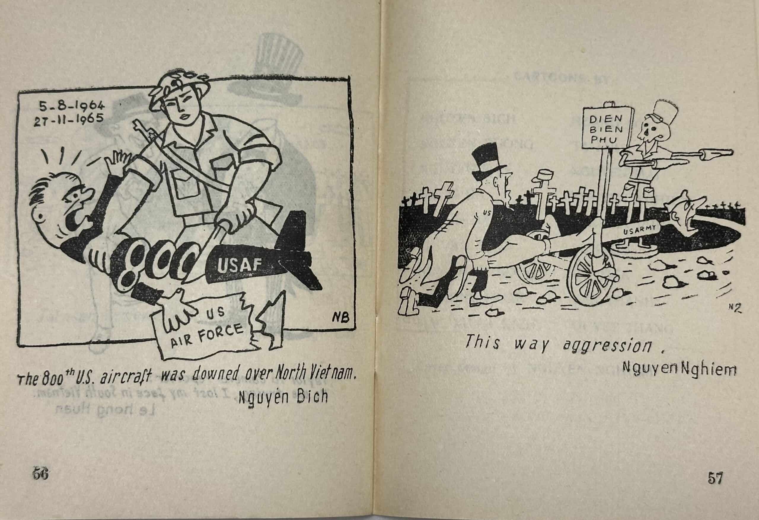 North Vietnamese Army English Language Cartoon Propaganda Bookley — image 11