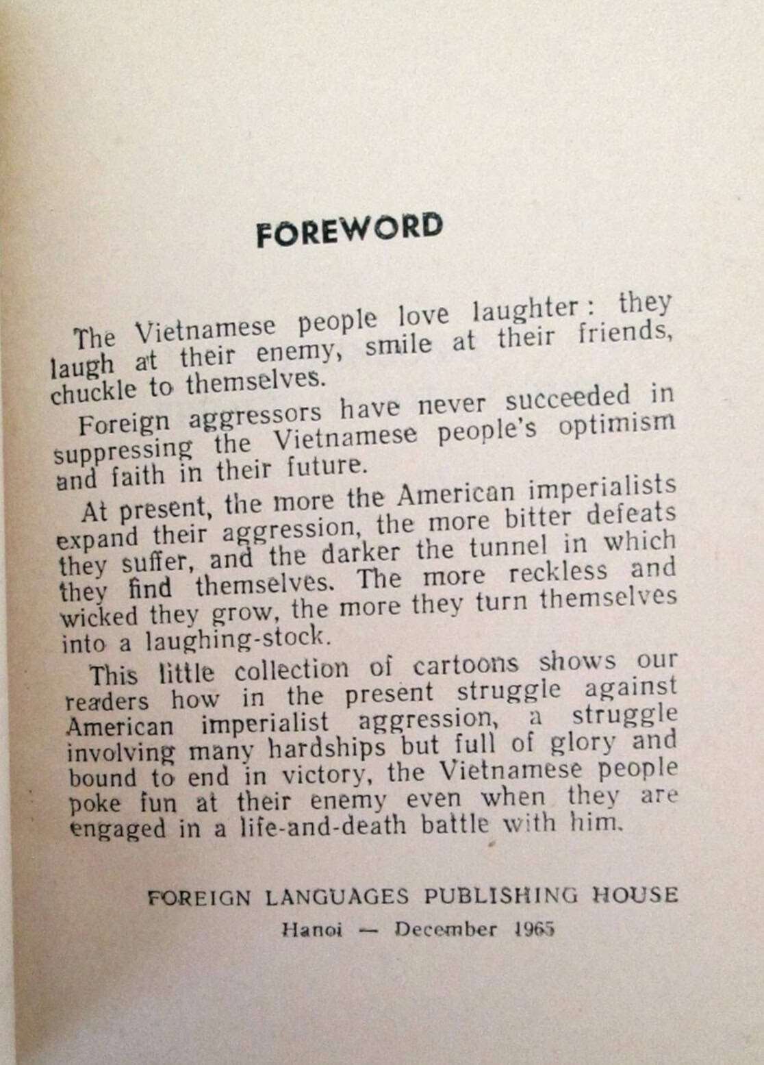 North Vietnamese Army English Language Cartoon Propaganda Bookley — image 3