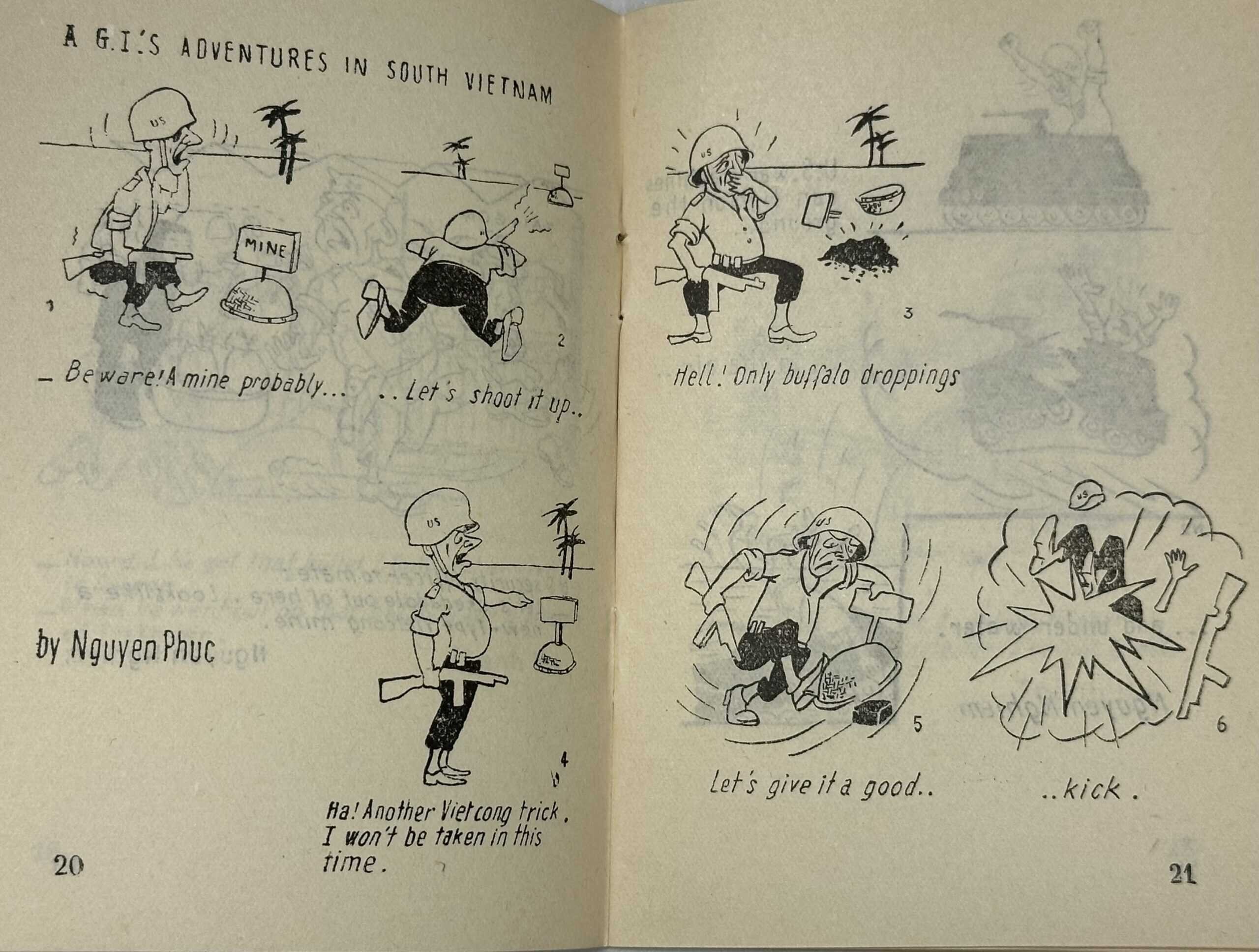 North Vietnamese Army English Language Cartoon Propaganda Bookley — image 7