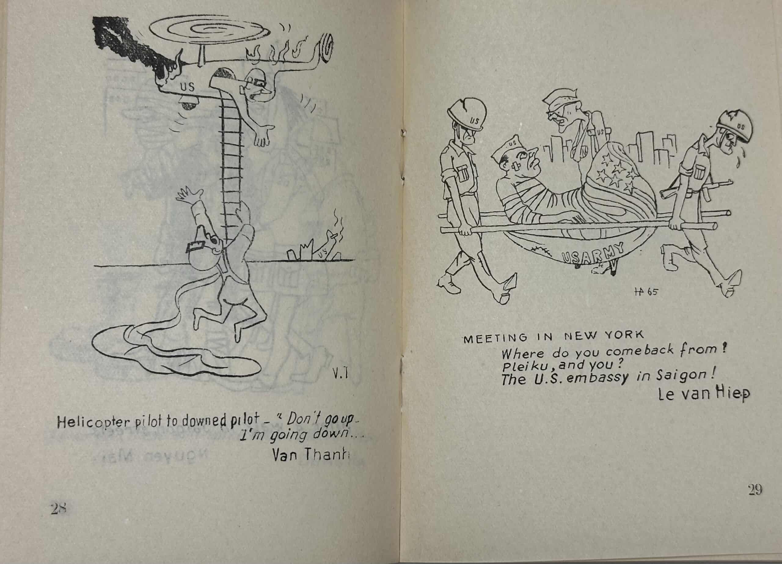 North Vietnamese Army English Language Cartoon Propaganda Bookley — image 9
