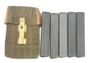 Czechoslovakian Cz26 Magazine Lot of 5 with Pouch