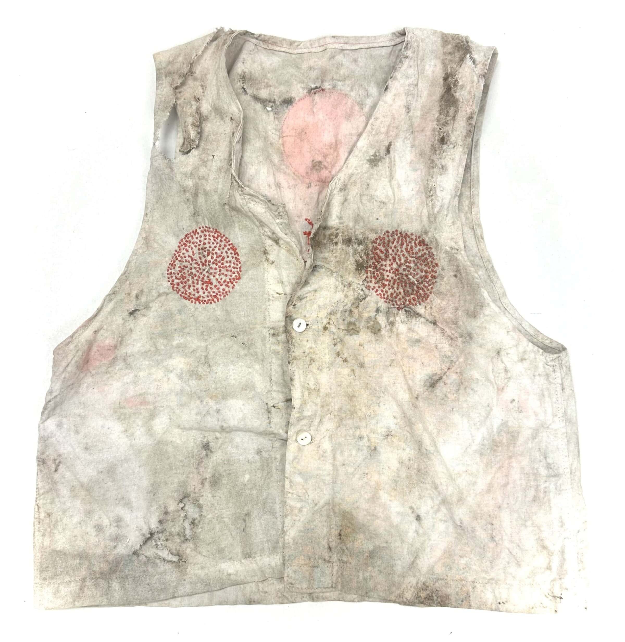 WW2 Japanese Cherry Blossom Sennibari 1000 Stitch Vest — image 2