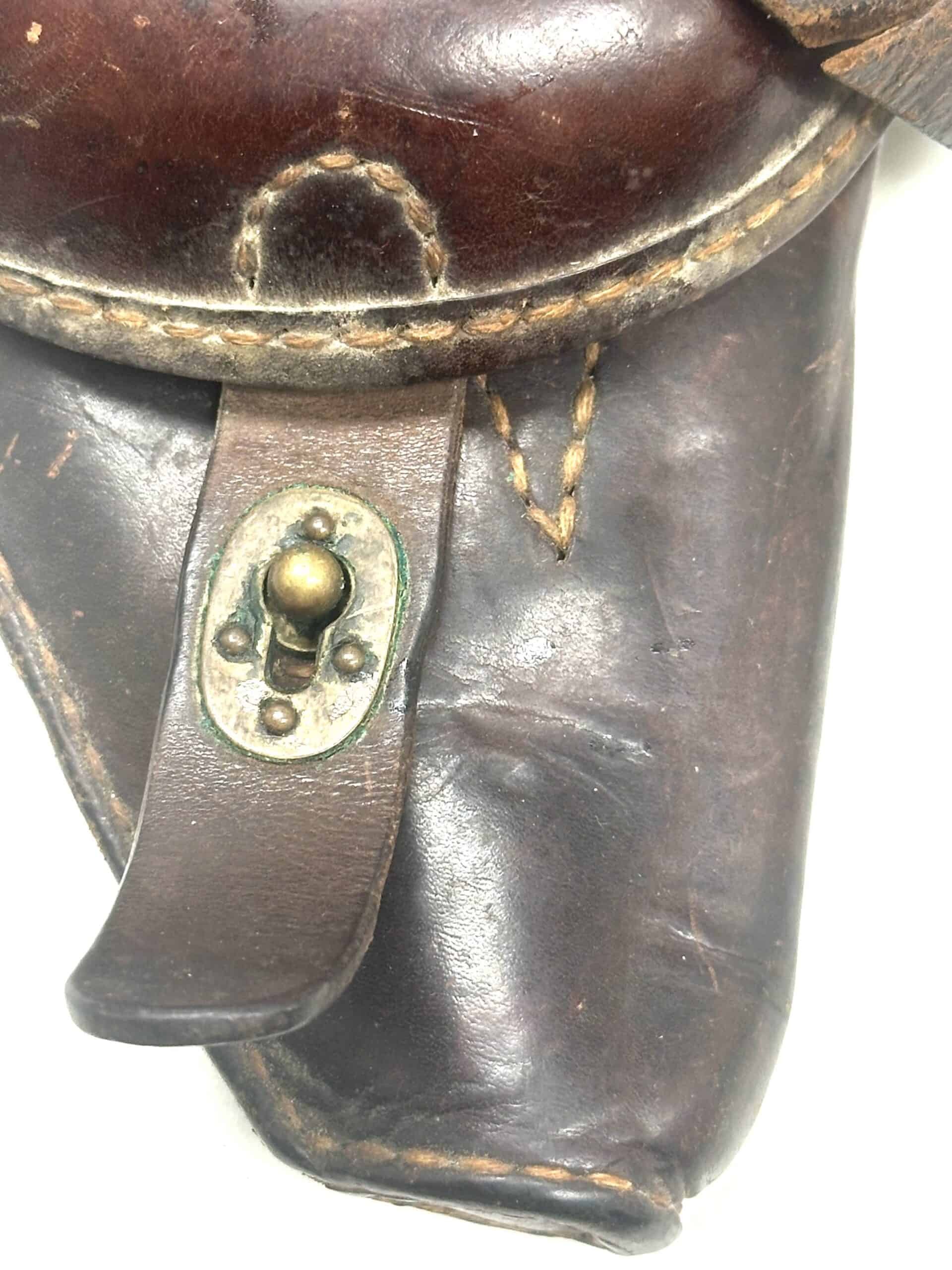 WW2 Japanese Navy Numbered & Named Type 14 Nambu Holster 1939 with Shoulder Strap — image 4
