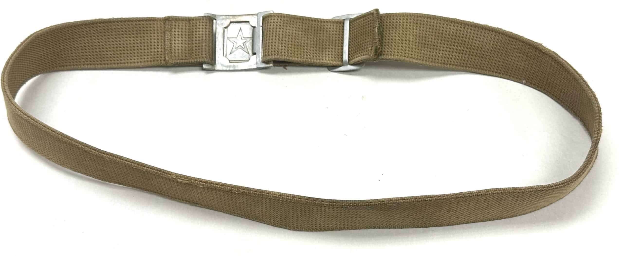 North Vietnamese Army Viet Cong Pre 1965 Web Belt with Interlocking Star Buckle — image 3