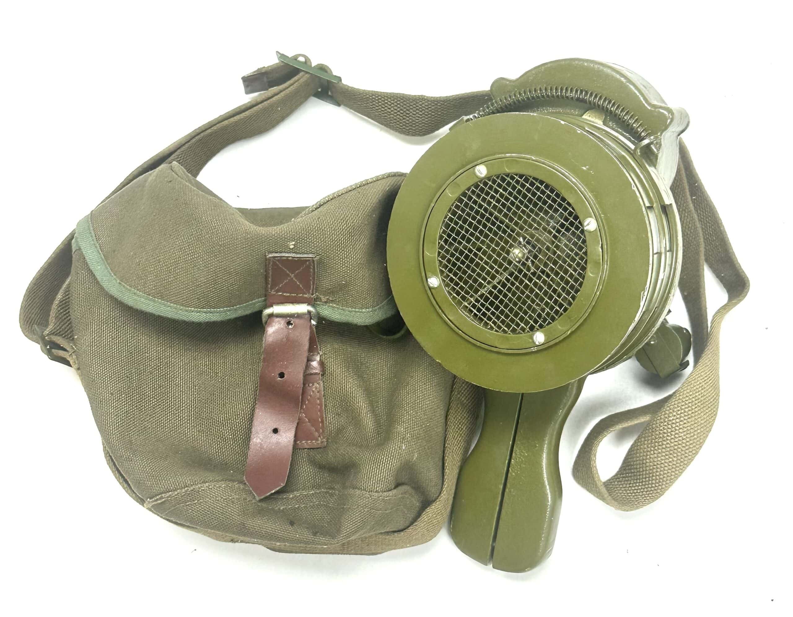 ChiCom North Vietnamese Army Viet Cong Air Raid Siren with Carrying Bag — image 2