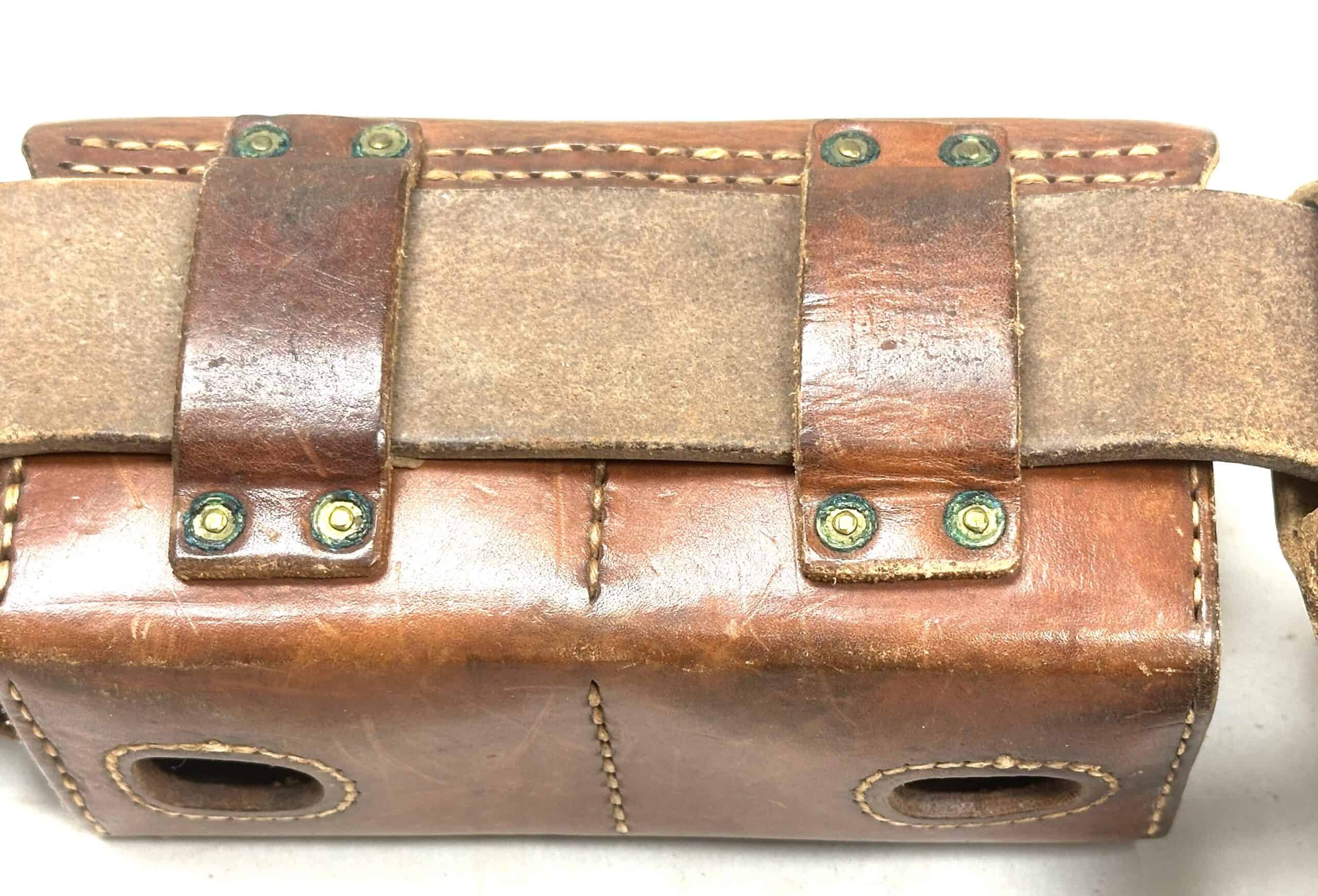 WW2 Japanese Arisaka Belt Rig with Ammunition Pouches & Bayonet Frog Excellent — image 12