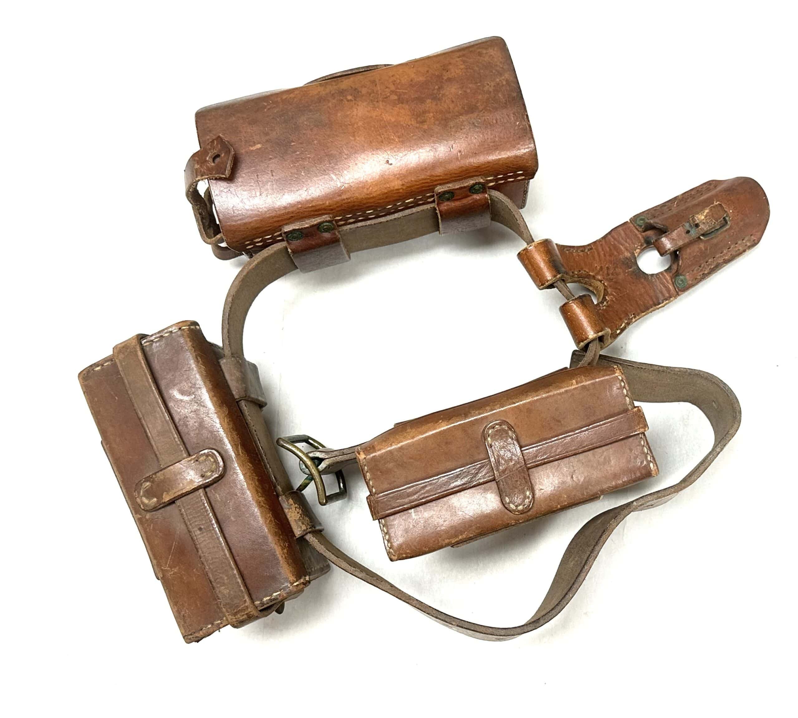 WW2 Japanese Arisaka Belt Rig with Ammunition Pouches & Bayonet Frog Excellent — image 14