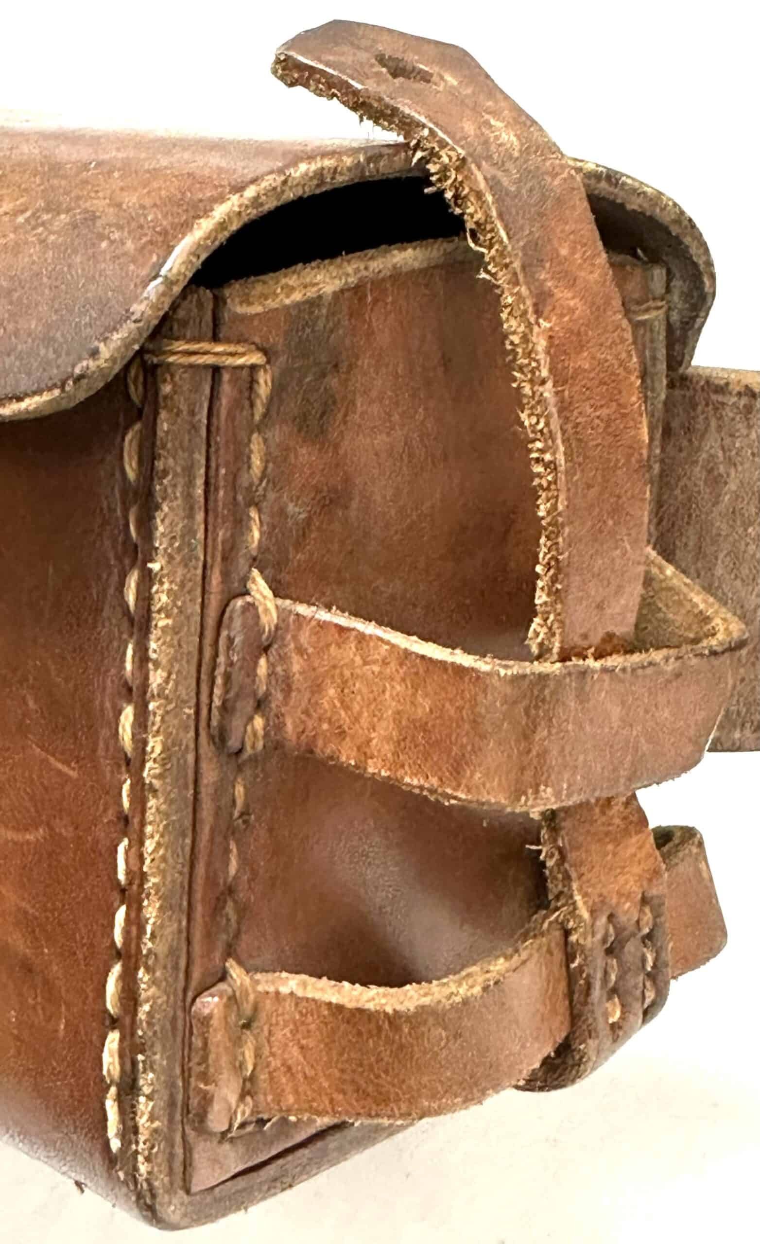 WW2 Japanese Arisaka Belt Rig with Ammunition Pouches & Bayonet Frog Excellent — image 16