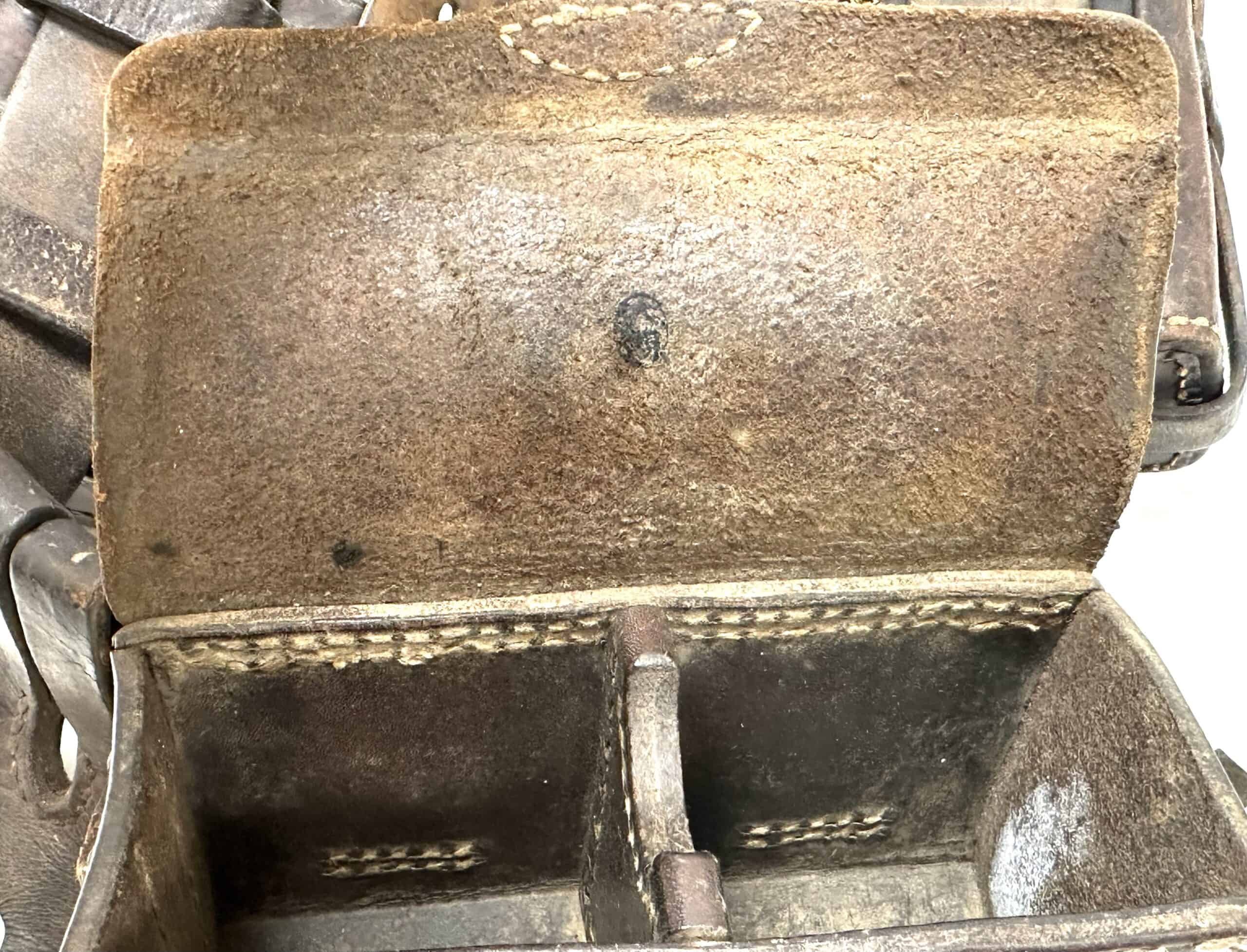 WW2 Japanese Arisaka Rifle Belt Rig With Ammunition Pouches & Type 30 Bayonet Frog — image 16