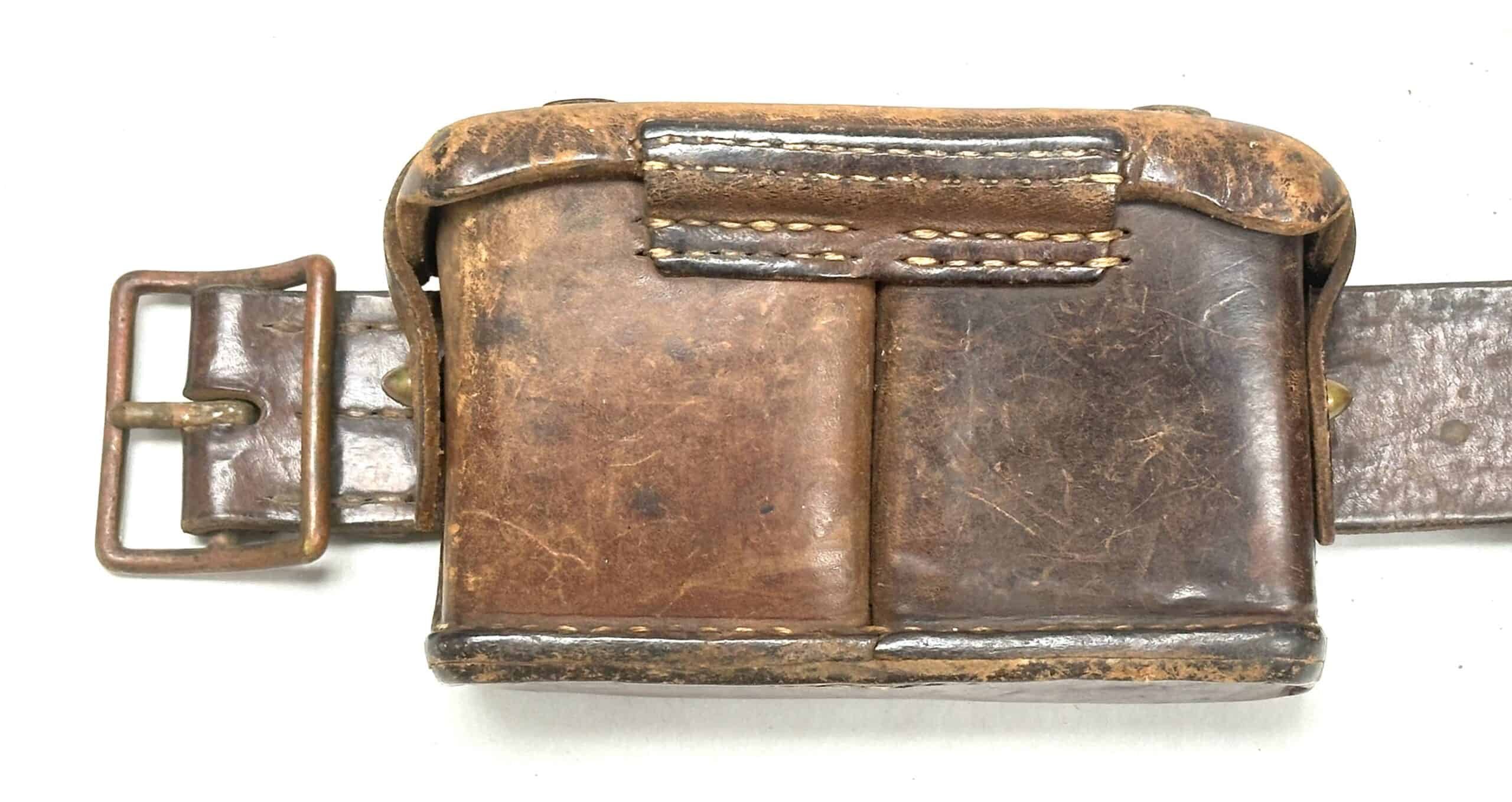 WW2 Japanese Navy Landing Force Belt Rig with Front and Rear Ammunition Pouches — image 2