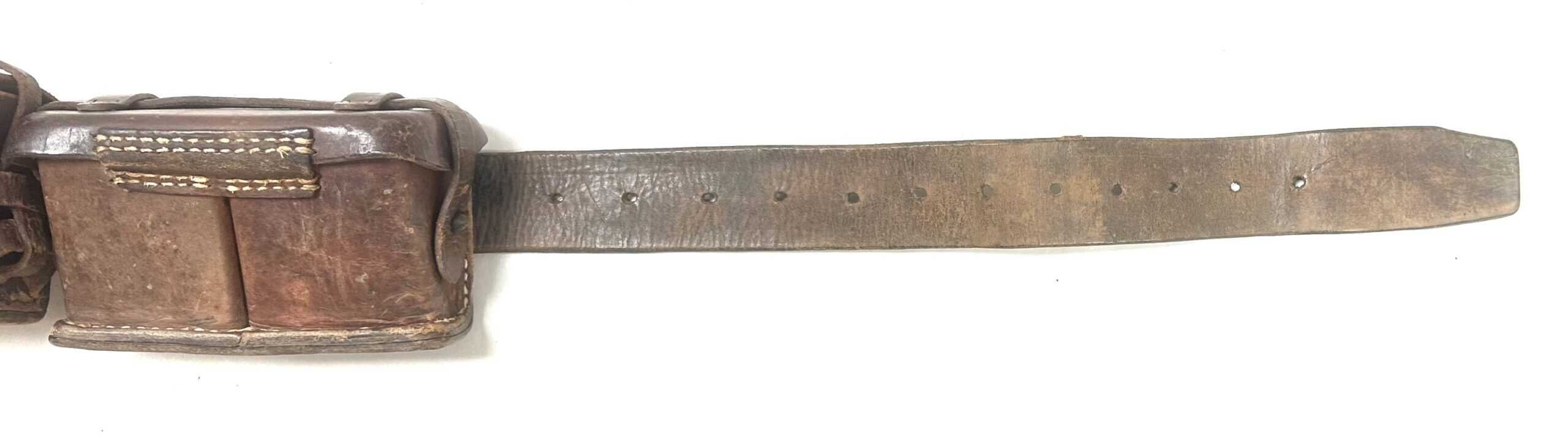 WW2 Japanese Navy Landing Force Belt Rig with Front and Rear Ammunition Pouches — image 5