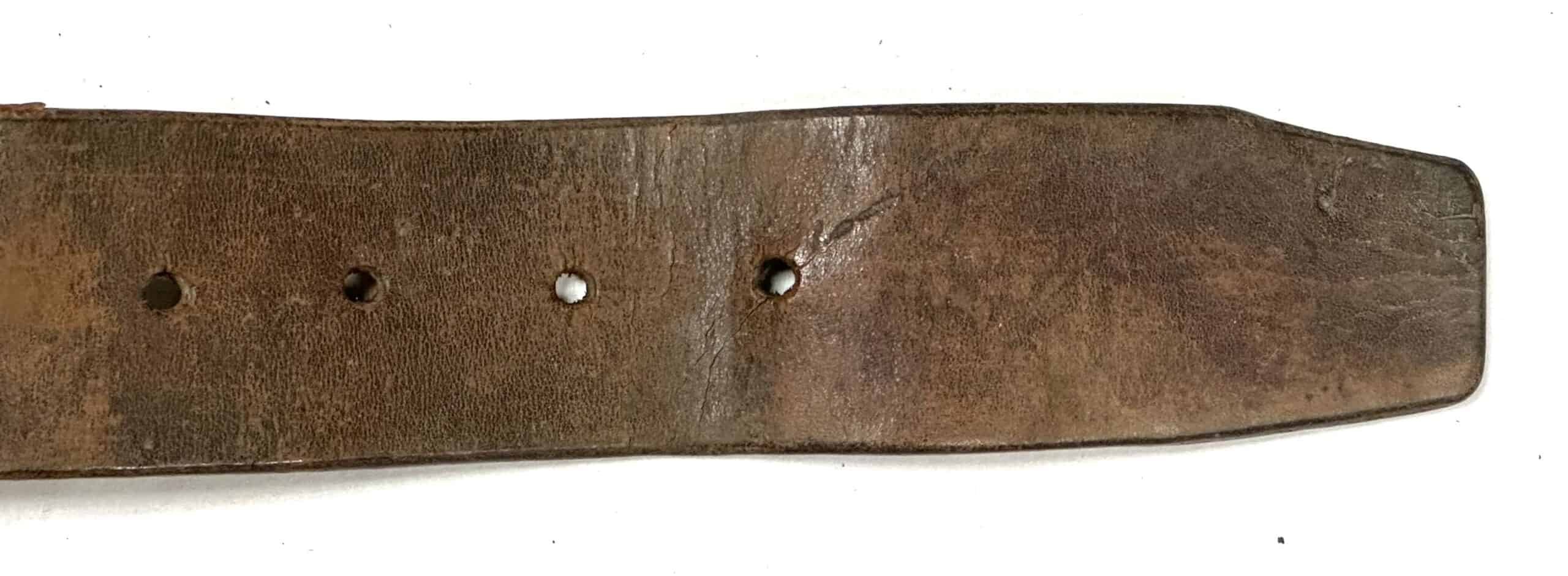 WW2 Japanese Navy Landing Force Belt Rig with Front and Rear Ammunition Pouches — image 6