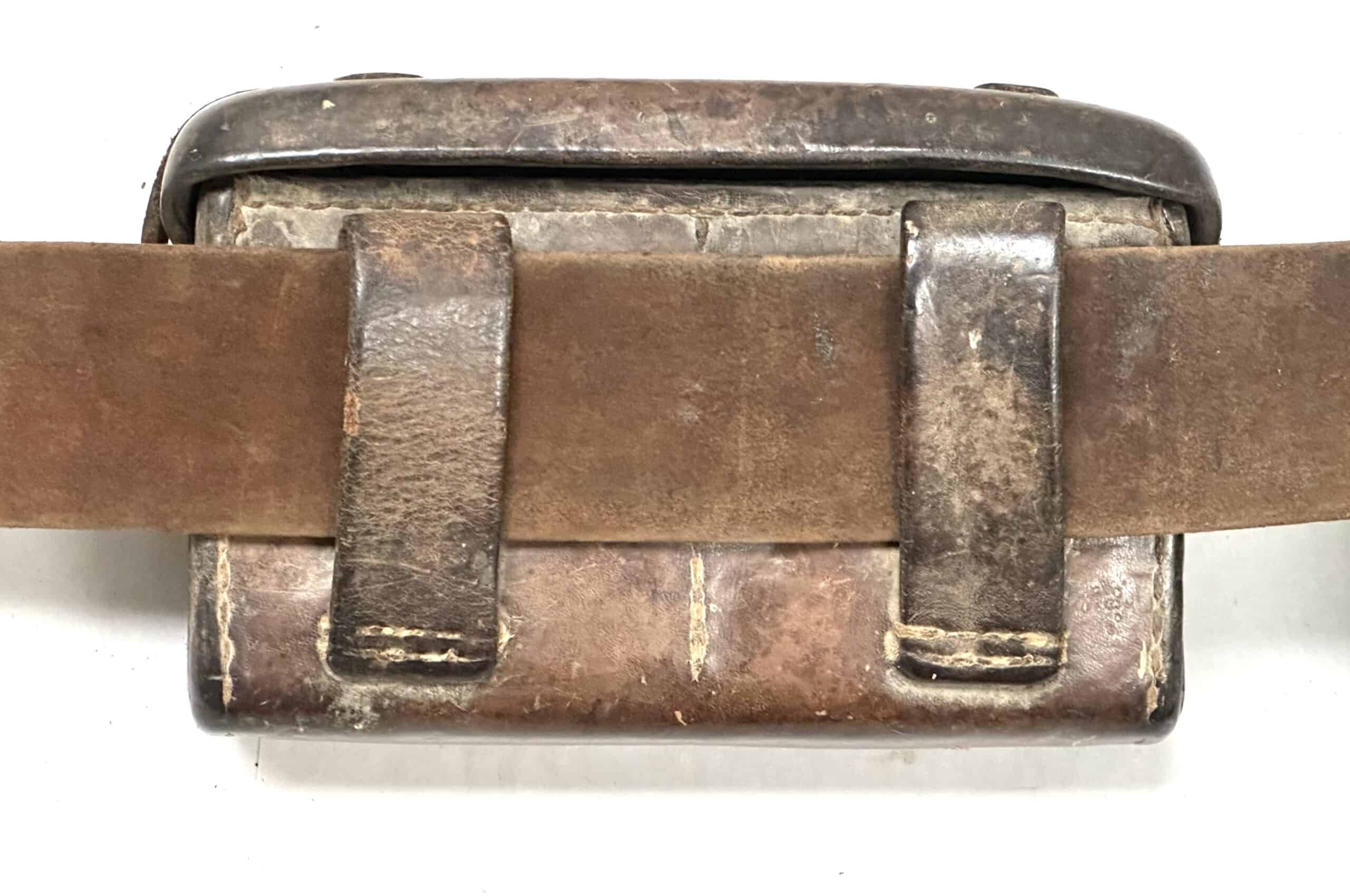 WW2 Japanese Naval Landing Force Arisaka Belt Rig with Ammunition Pouches — image 11