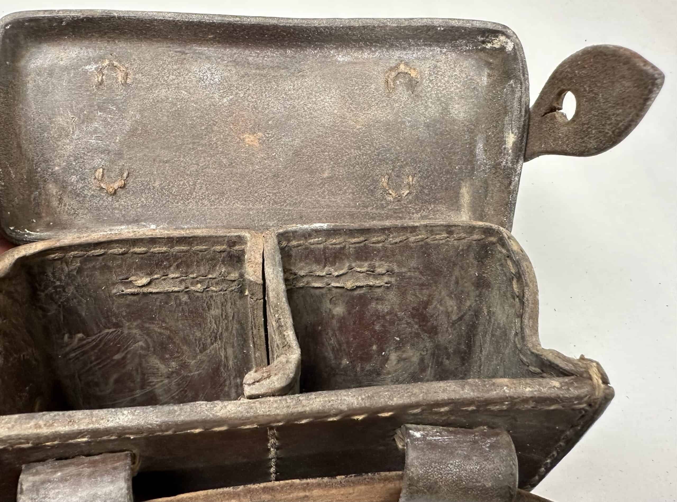 WW2 Japanese Naval Landing Force Arisaka Belt Rig with Ammunition Pouches — image 12