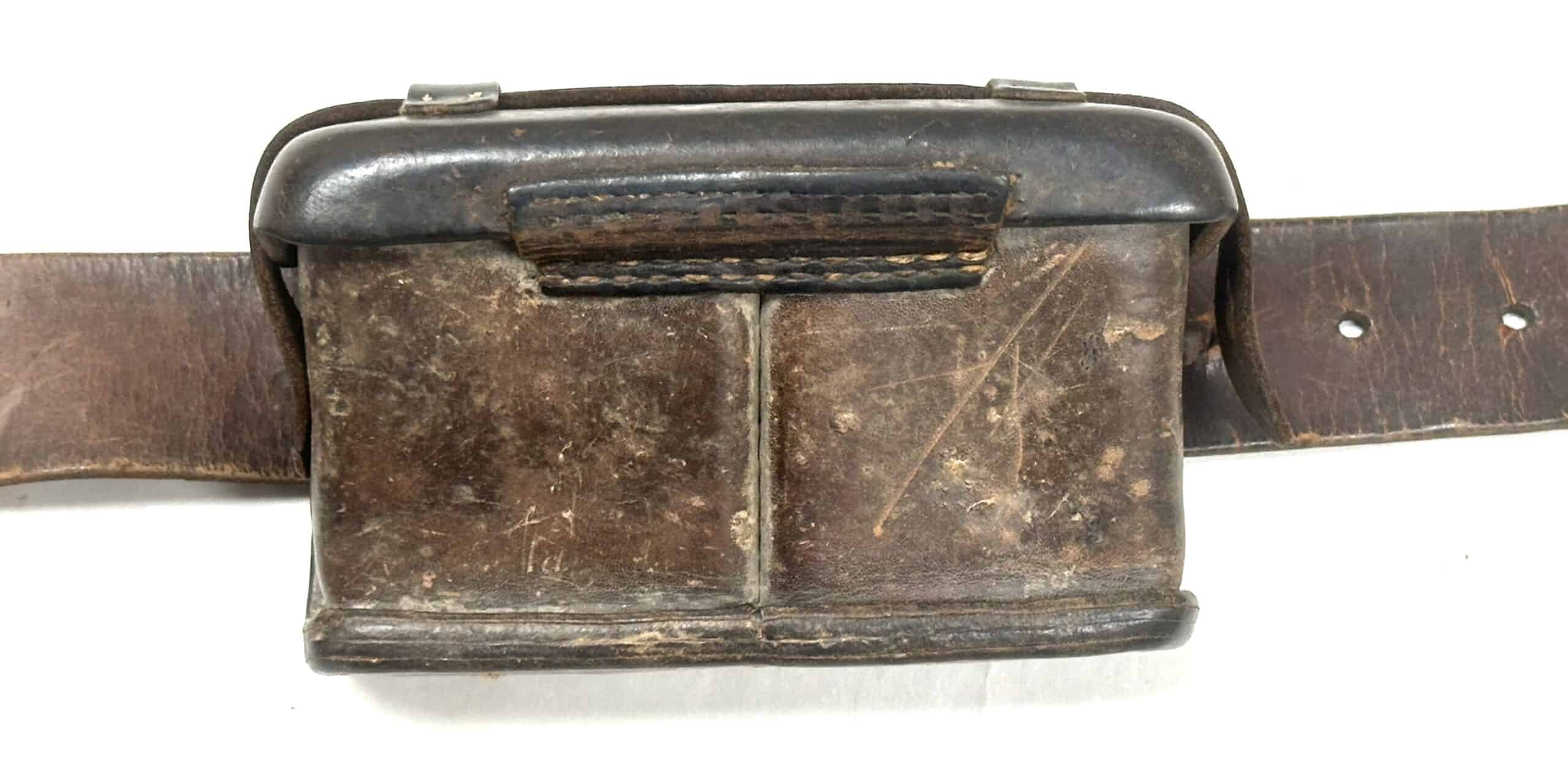 WW2 Japanese Naval Landing Force Arisaka Belt Rig with Ammunition Pouches — image 5