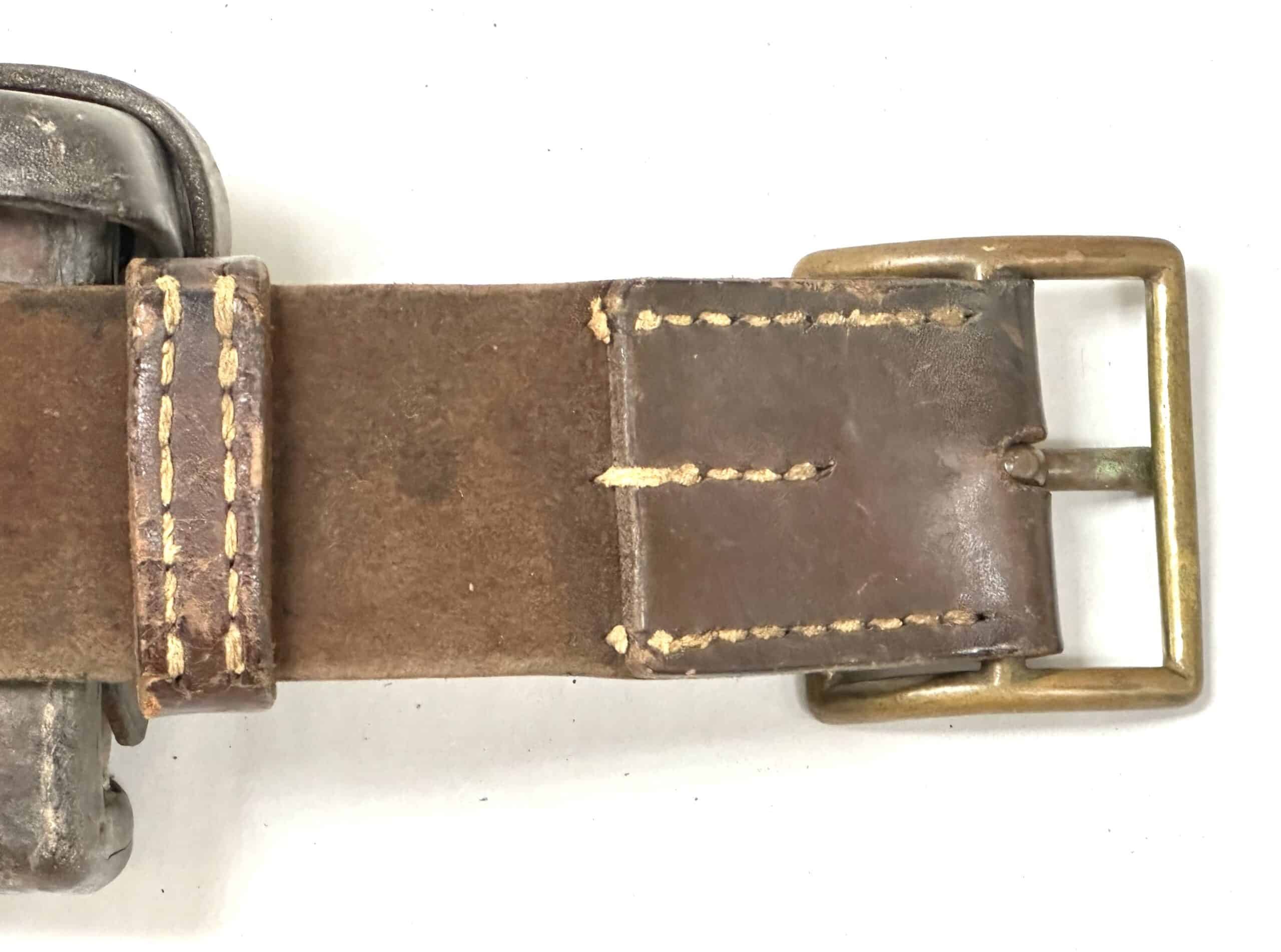 WW2 Japanese Naval Landing Force Arisaka Belt Rig with Ammunition Pouches — image 8