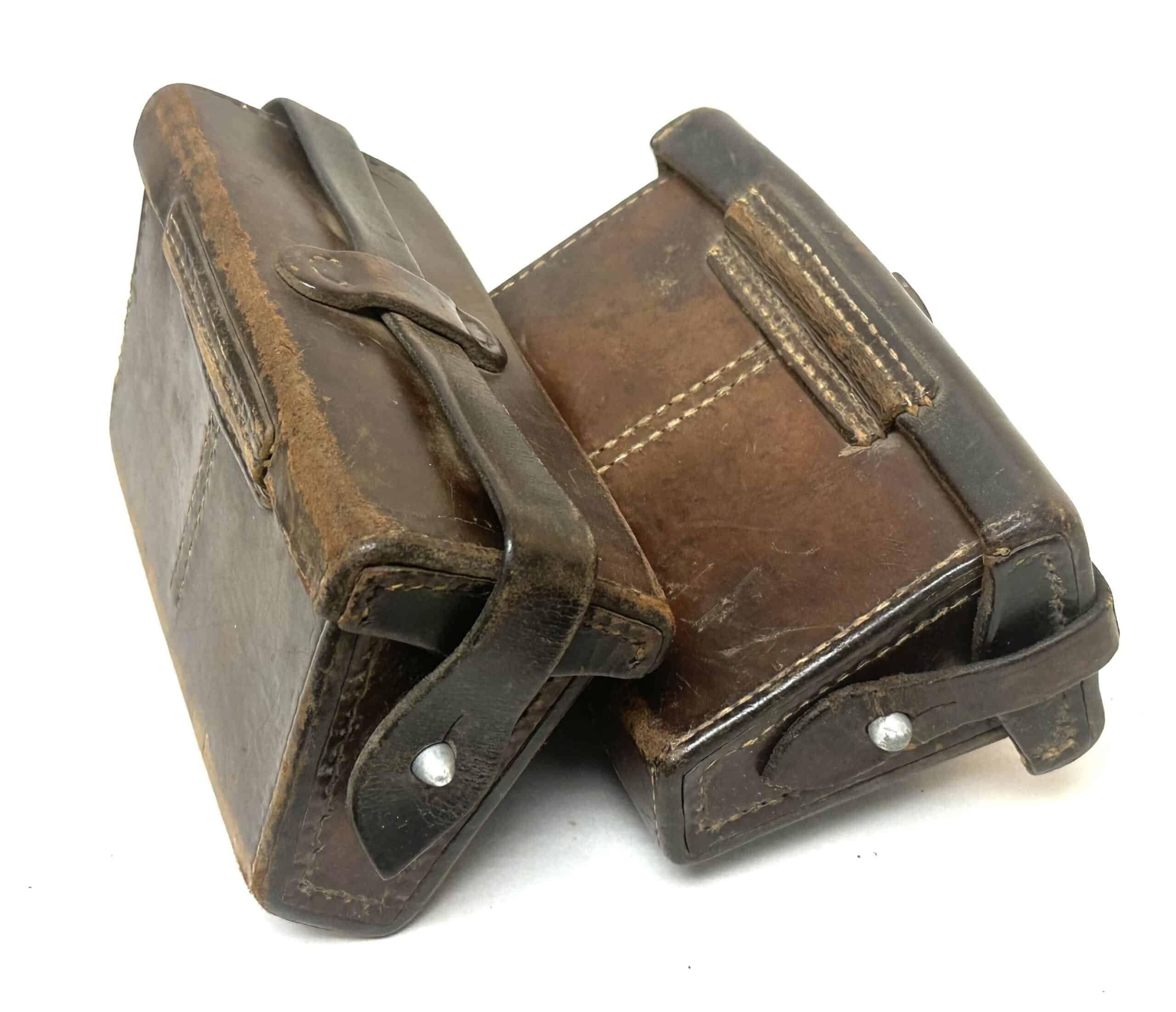 Pre WW2 Japanese Early Arisaka Ammunition Pouches Pair — image 3