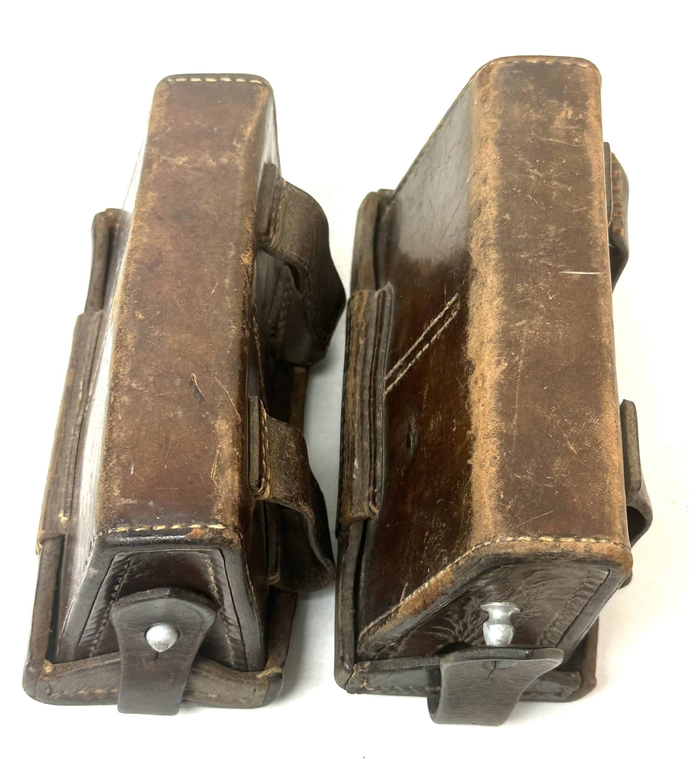 Pre WW2 Japanese Early Arisaka Ammunition Pouches Pair — image 5