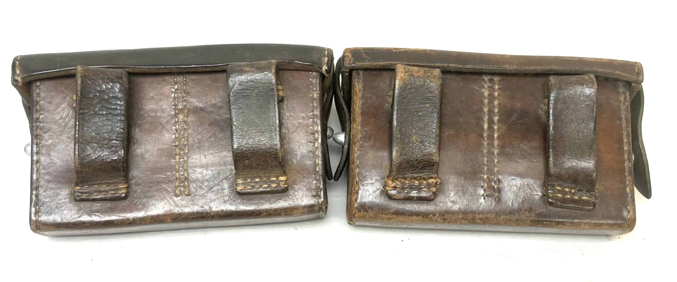 Pre WW2 Japanese Early Arisaka Ammunition Pouches Pair — image 6