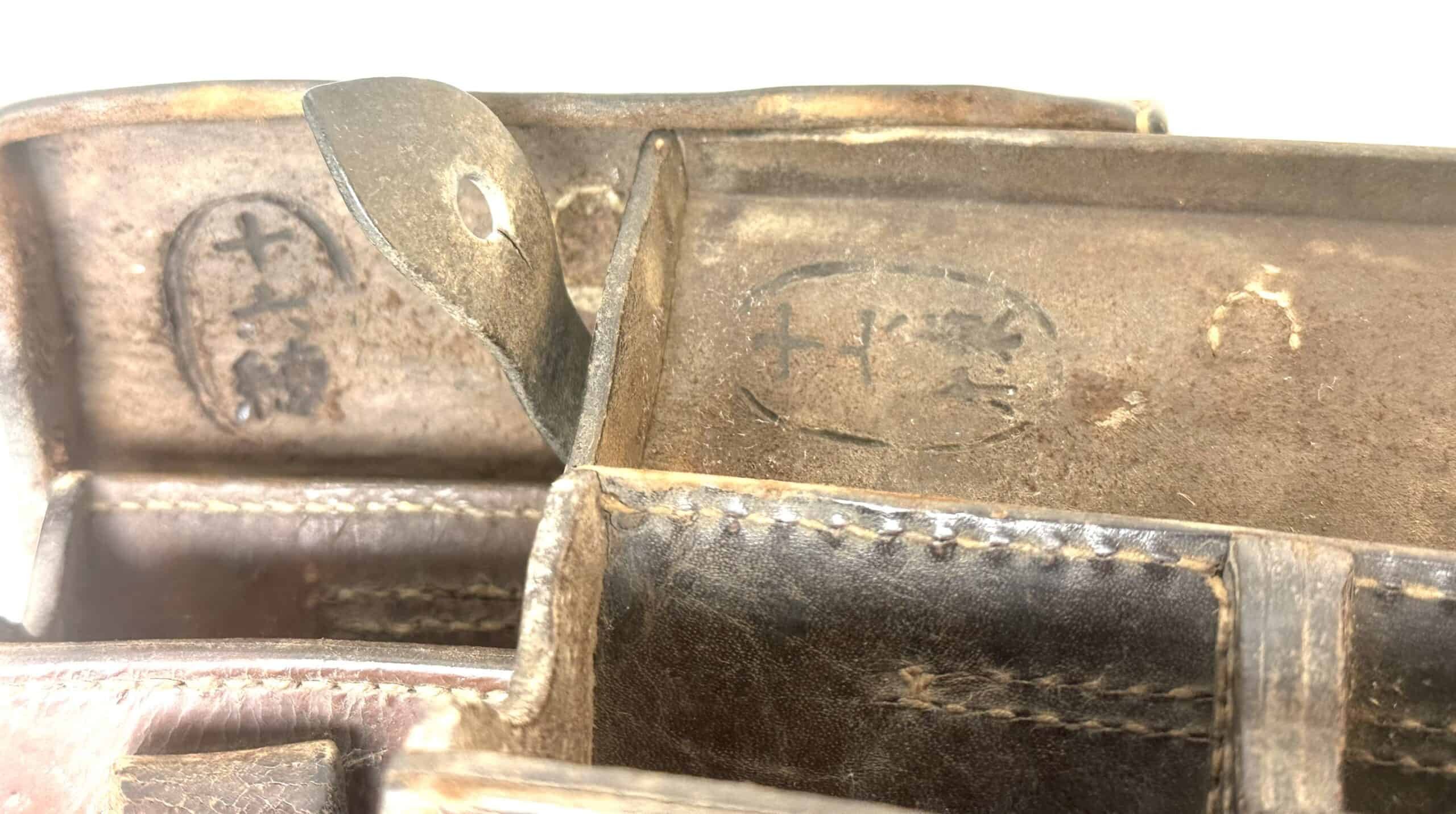 Pre WW2 Japanese Early Arisaka Ammunition Pouches Pair — image 7