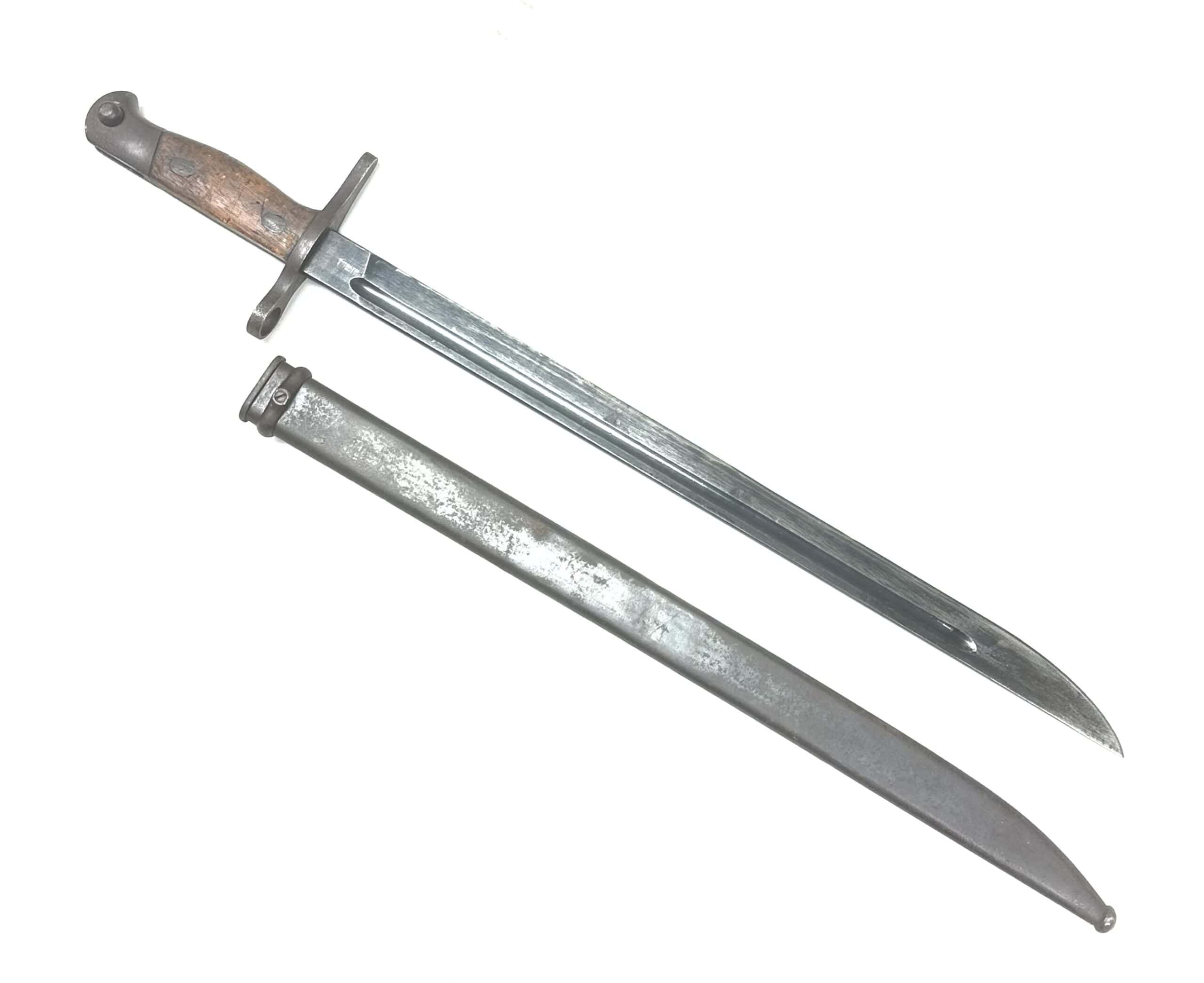 WW2 Japanese Type 30 Straight Guard Bayonet Kanaashiyo Rock-Drilling — image 4