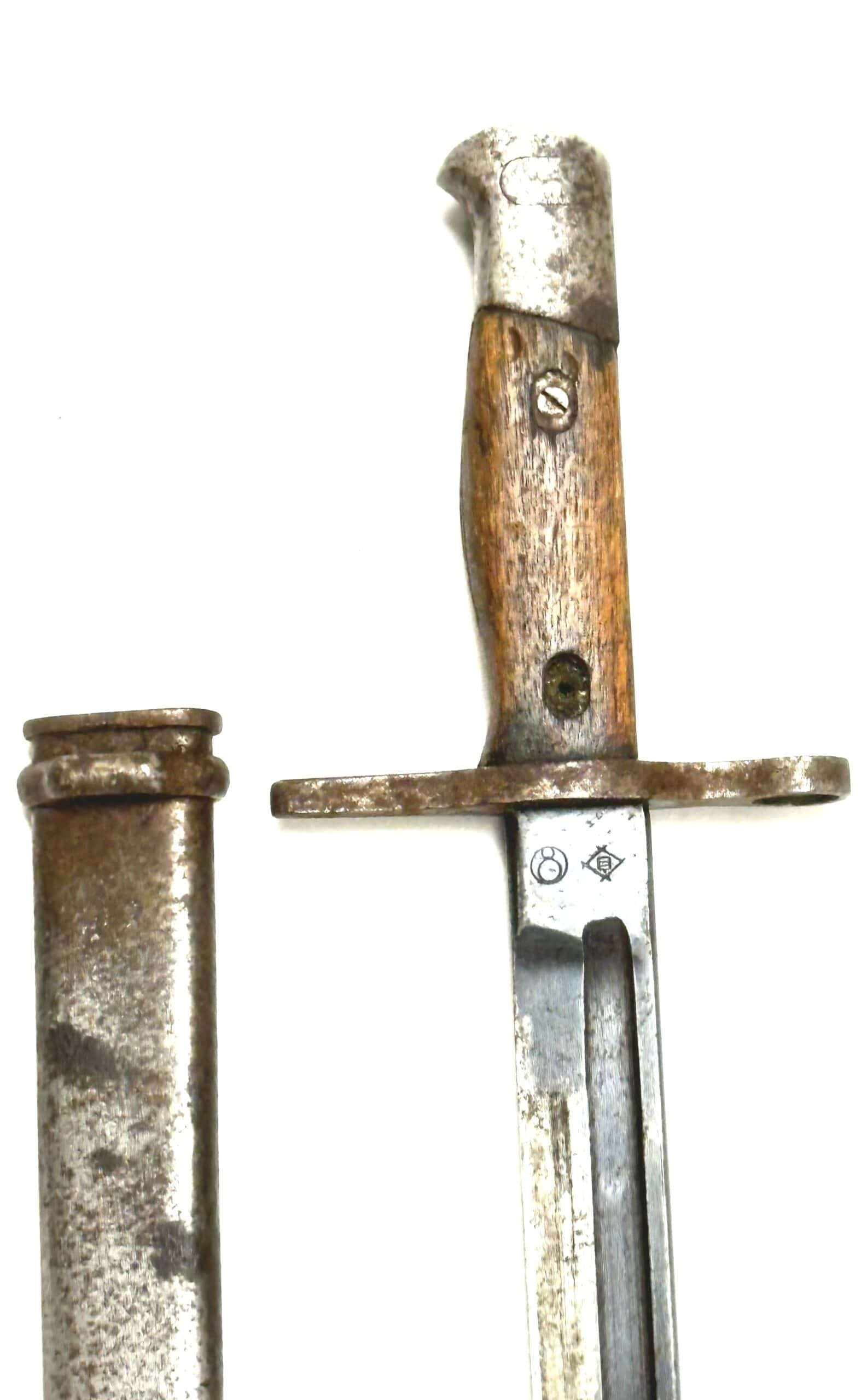WW2 Japanese Type 30 Straight Guard Bayonet Toyoda Automatic Loom — image 2