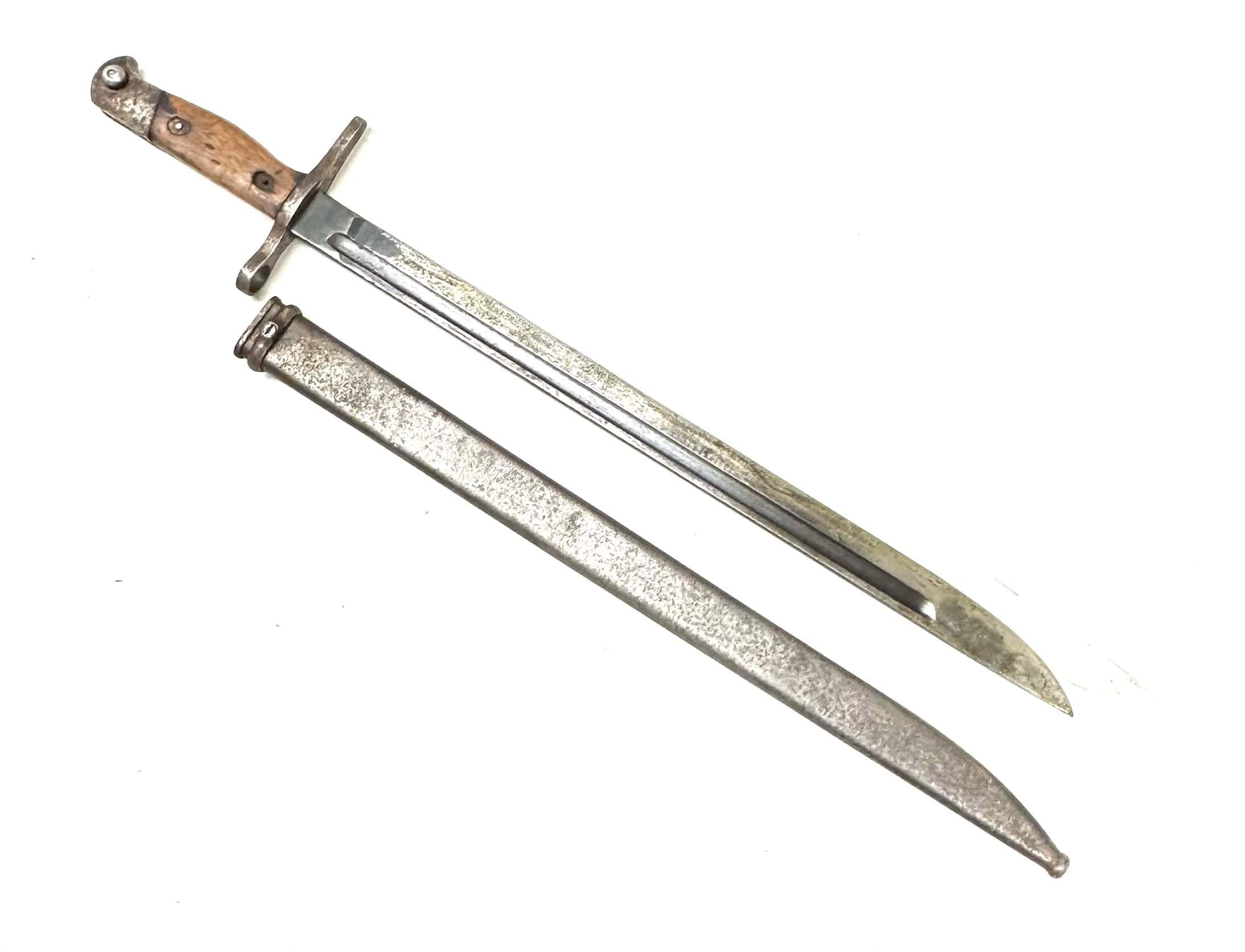 WW2 Japanese Type 30 Straight Guard Bayonet Toyoda Automatic Loom — image 5