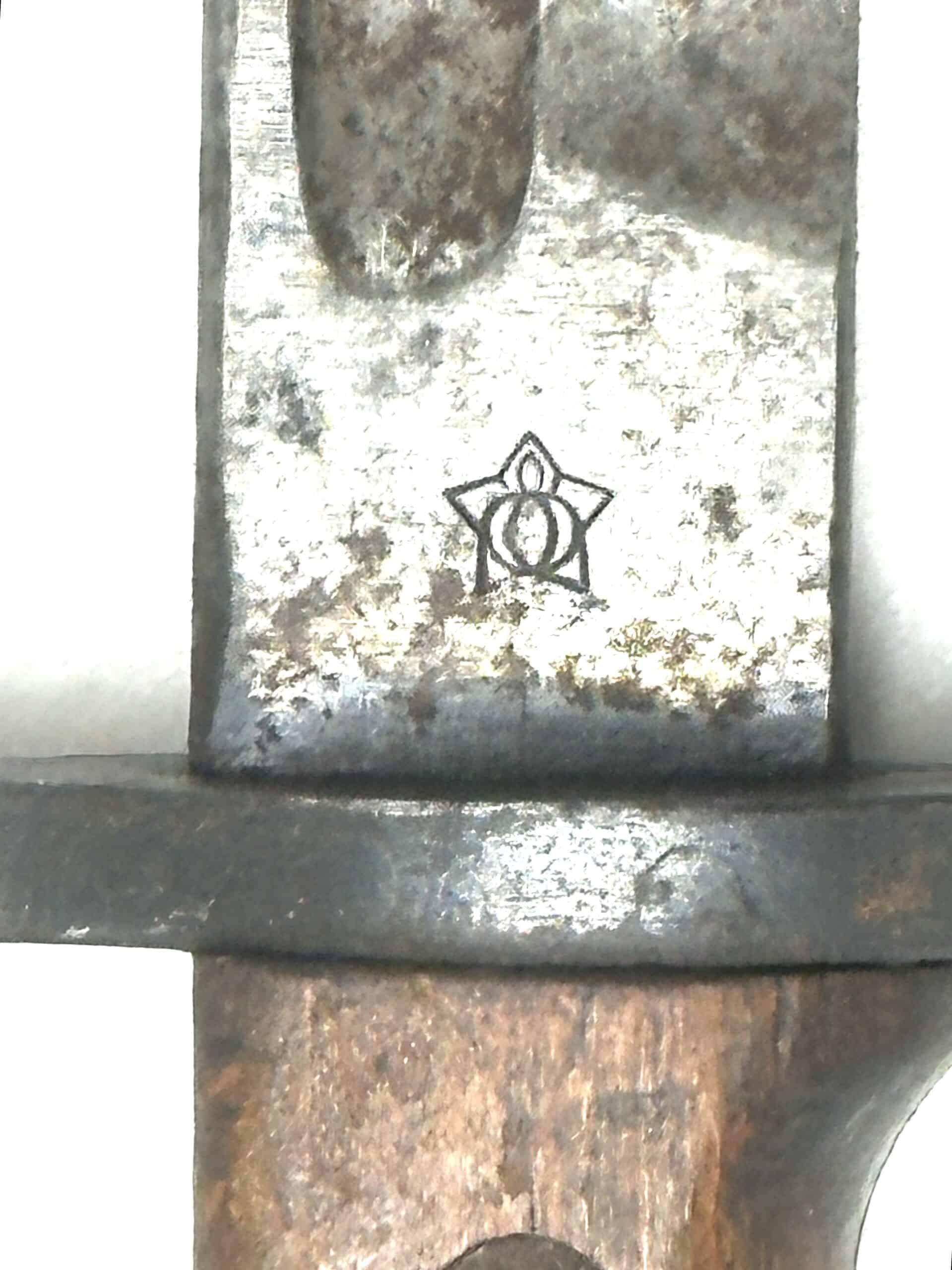 WW2 Japanese Type 30 Early Hook Guard Bayonet Jinsen — image 3