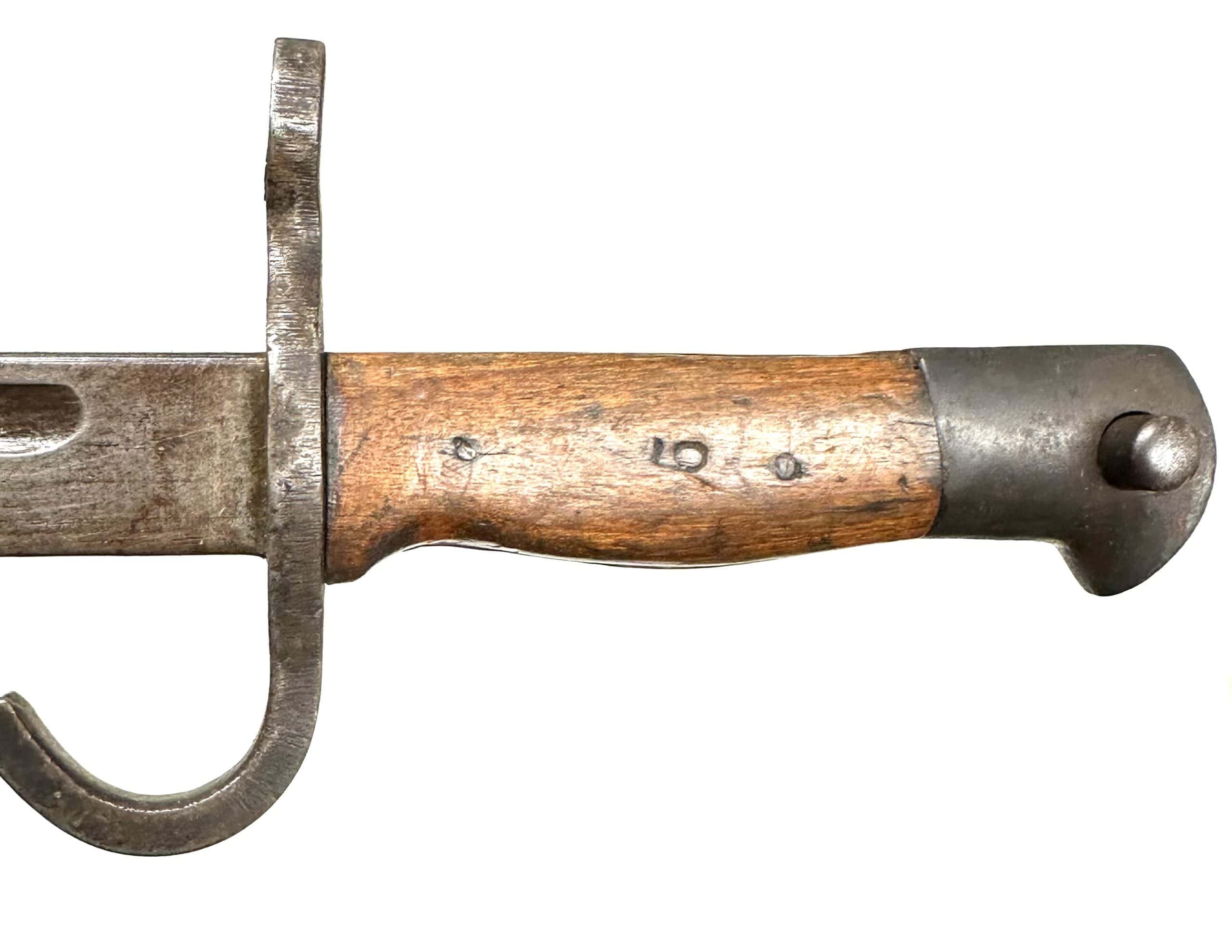 WW2 Japanese Type 30 Early Hook Guard Training Bayonet Tokyo Marked — image 5