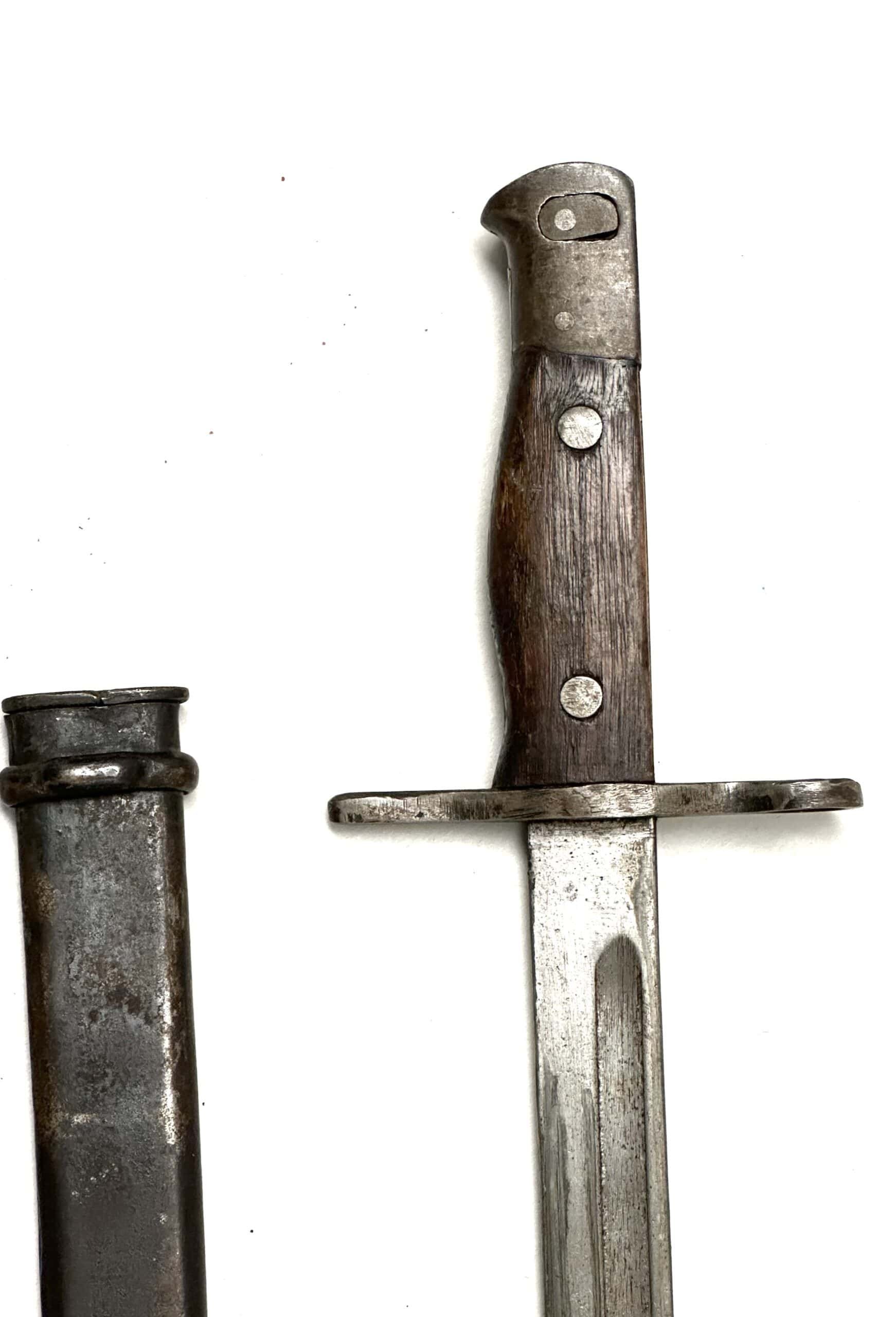 WW2 Japanese Type 30 Straight Guard Training Bayonet — image 2