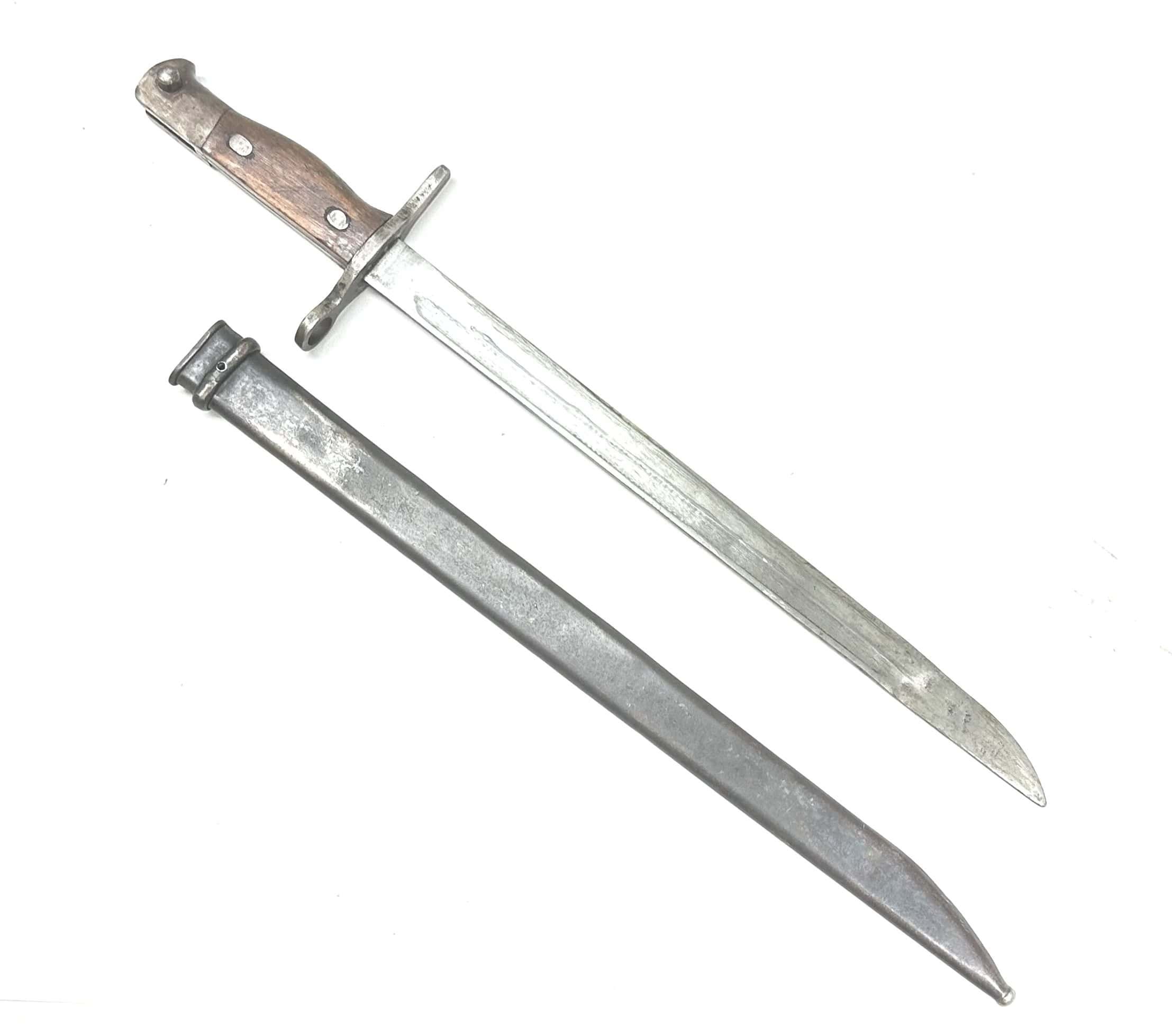 WW2 Japanese Type 30 Straight Guard Training Bayonet — image 4