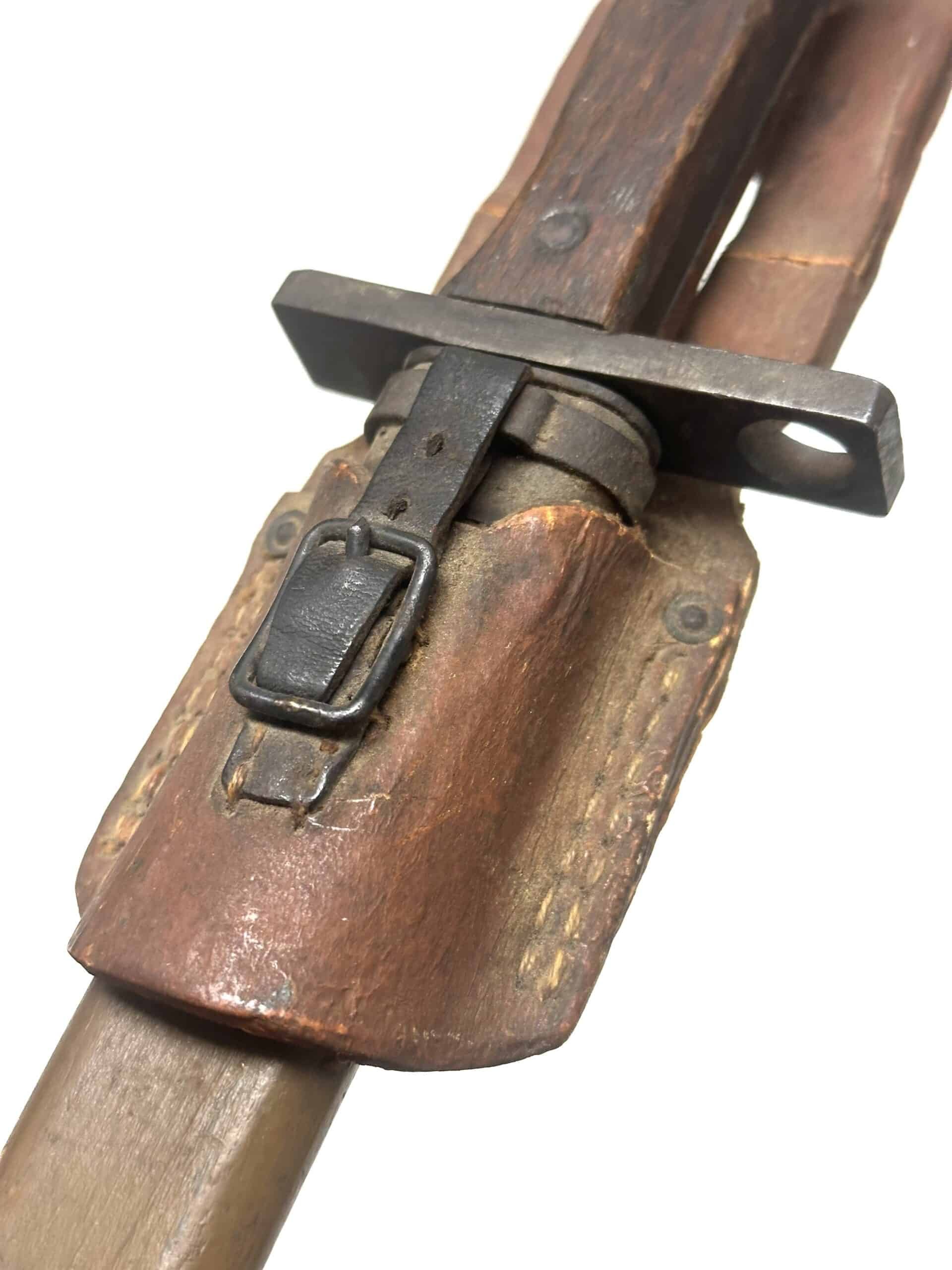 WW2 Japanese Type 30 SQUARE Guard Last Ditch Bayonet Toyoda Automatic Loomworks — image 12