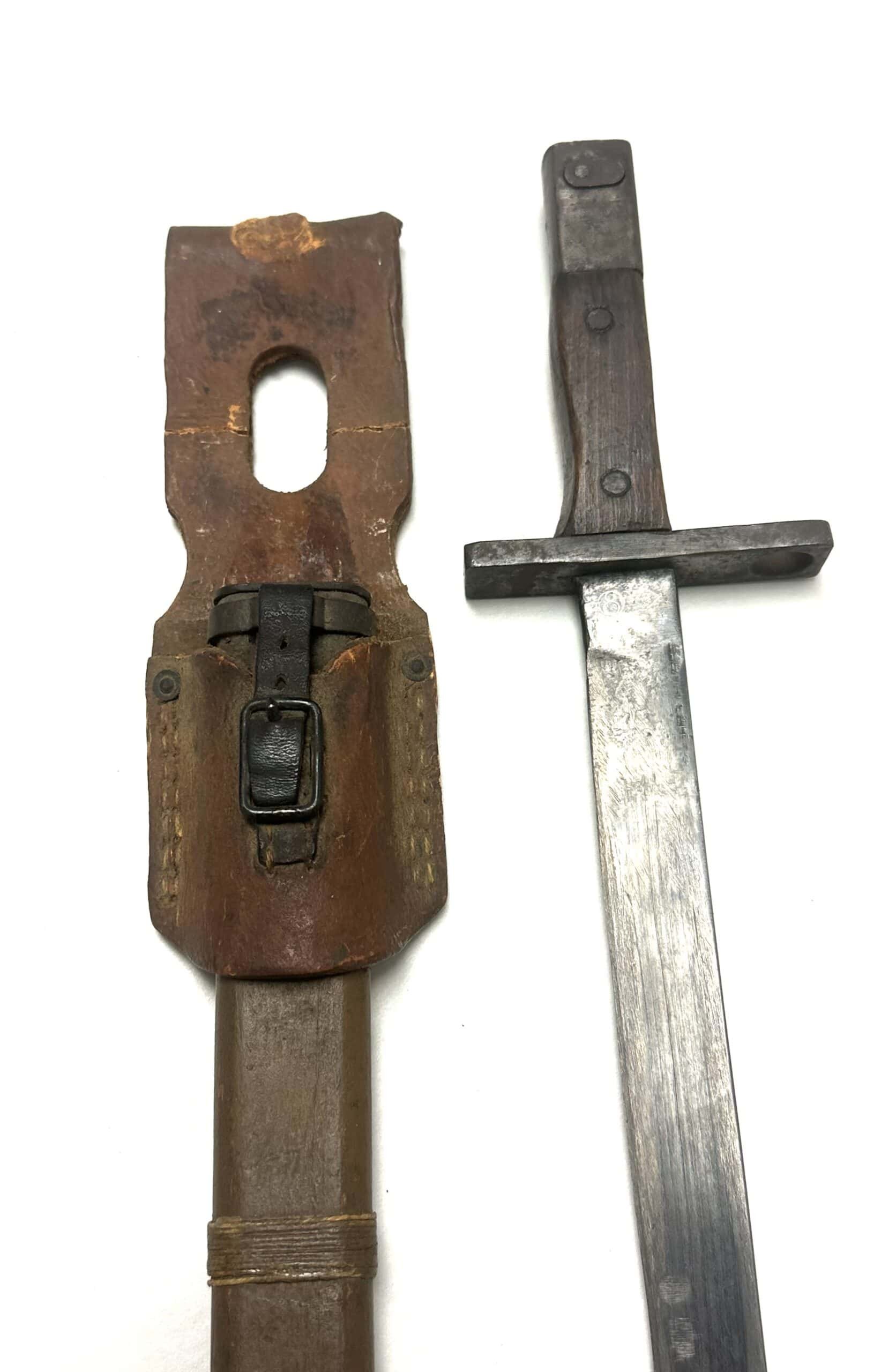 WW2 Japanese Type 30 SQUARE Guard Last Ditch Bayonet Toyoda Automatic Loomworks — image 2