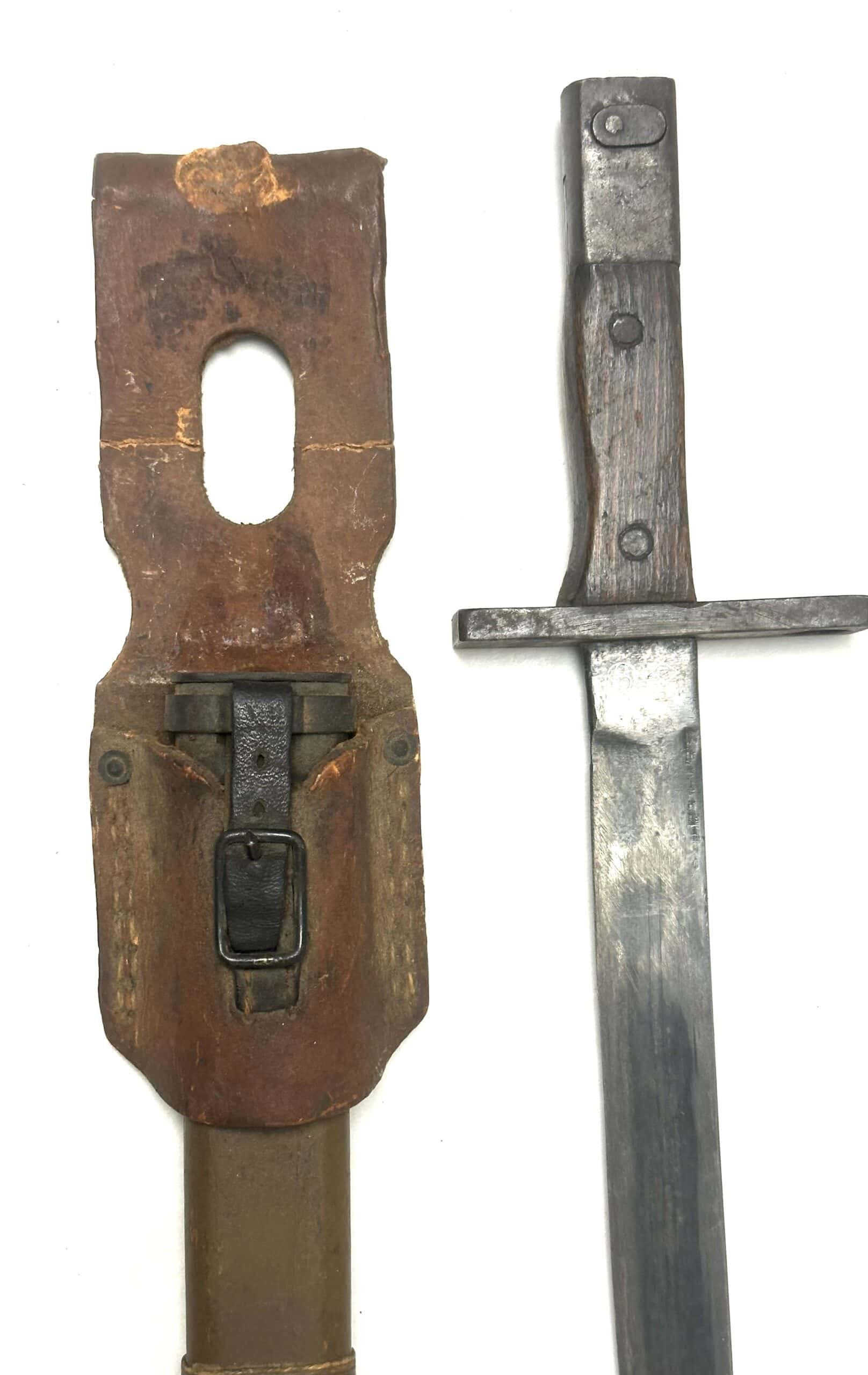 WW2 Japanese Type 30 SQUARE Guard Last Ditch Bayonet Toyoda Automatic Loomworks — image 3