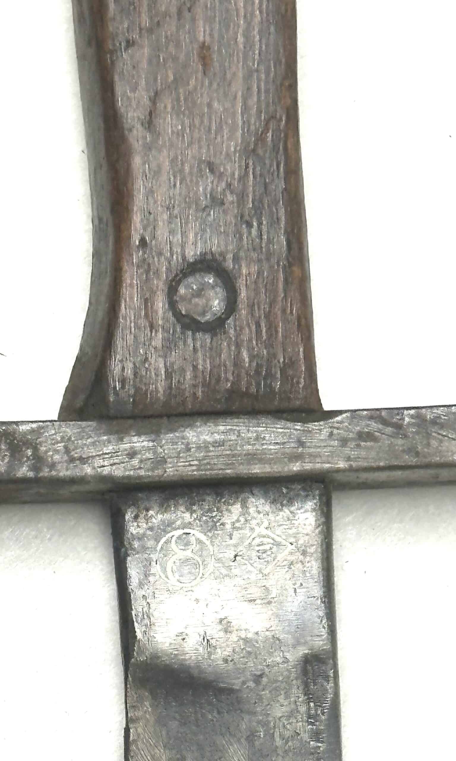 WW2 Japanese Type 30 SQUARE Guard Last Ditch Bayonet Toyoda Automatic Loomworks — image 4