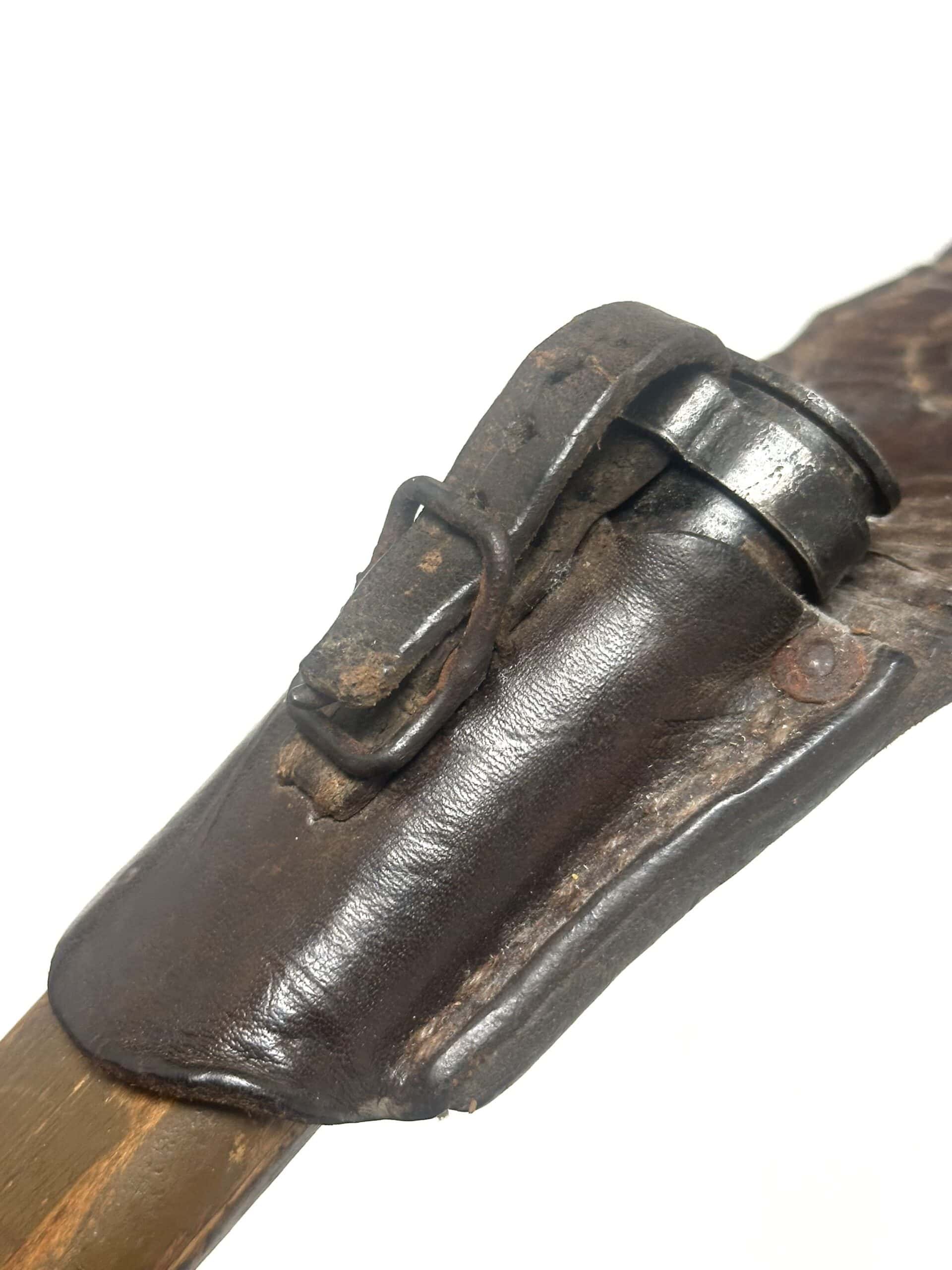 WW2 Japanese Type 30 Last Ditch Type 30 Bayonet Toyoda Automatic Loomworks with Leather Frog — image 8