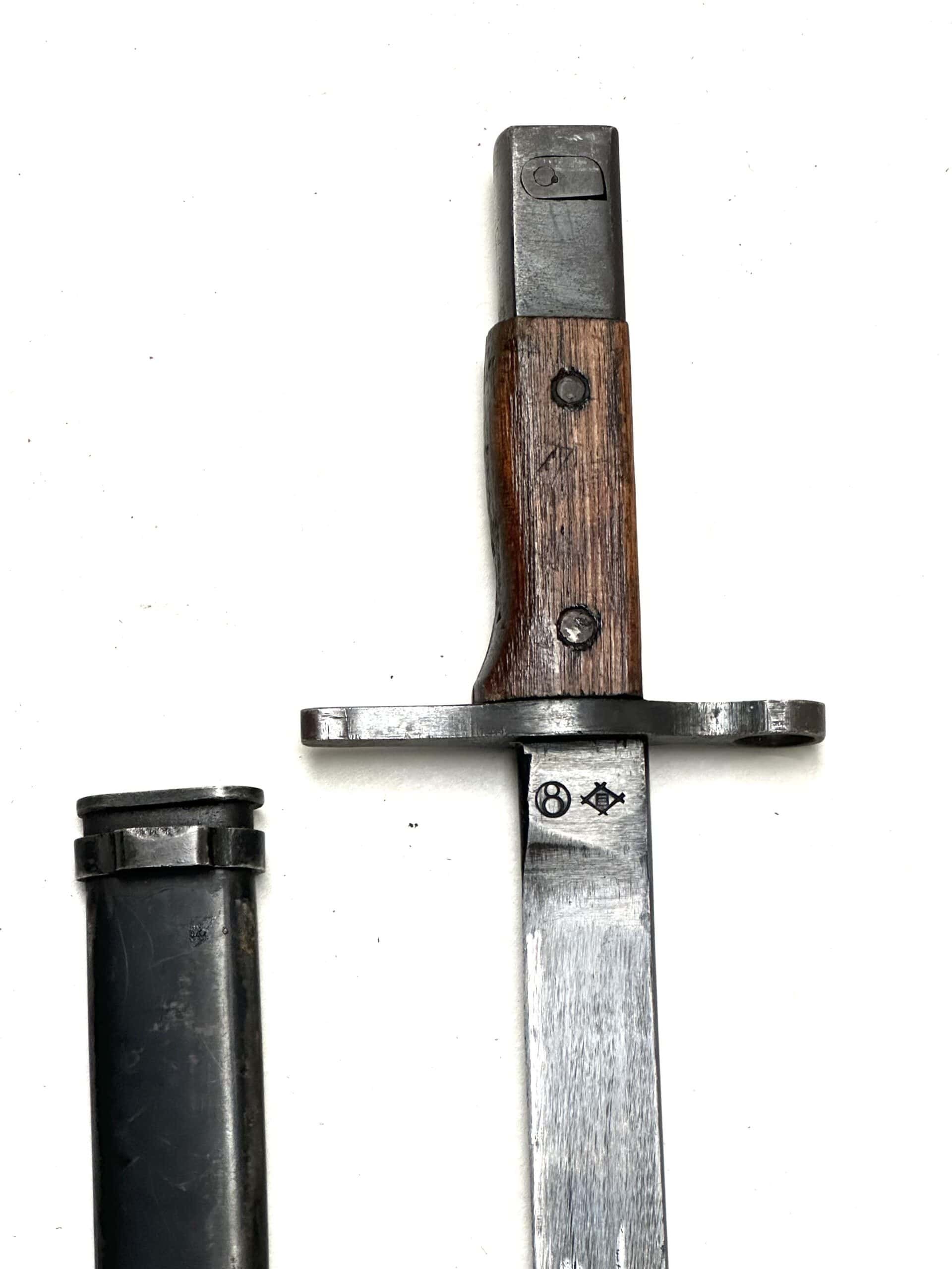 WW2 Japanese Type 30 Bayonet Straight Guard Toyoda Automatic Loomworks — image 2
