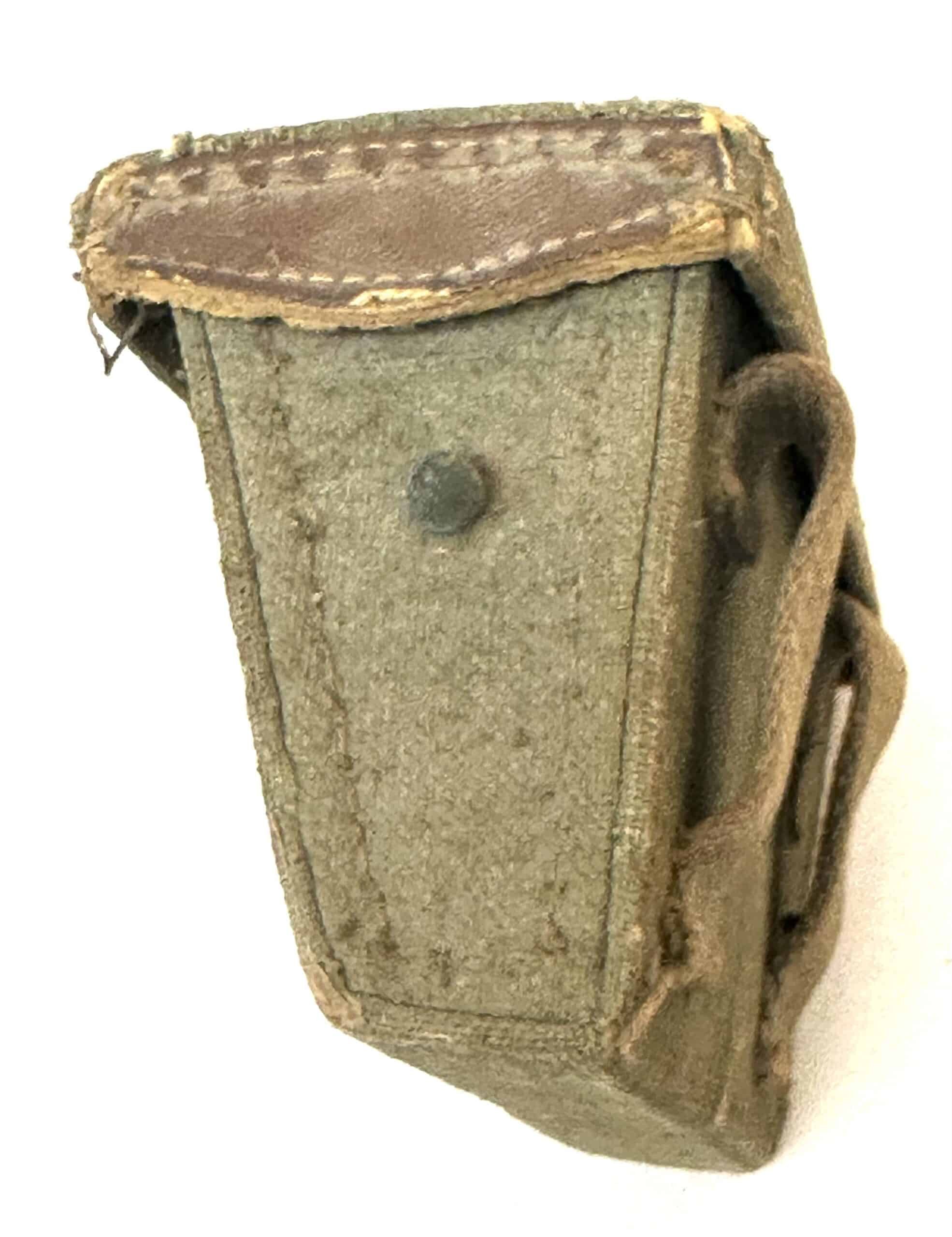 WW2 Japanese Cloth Last Ditch 1945 Ammunition Pouch — image 3