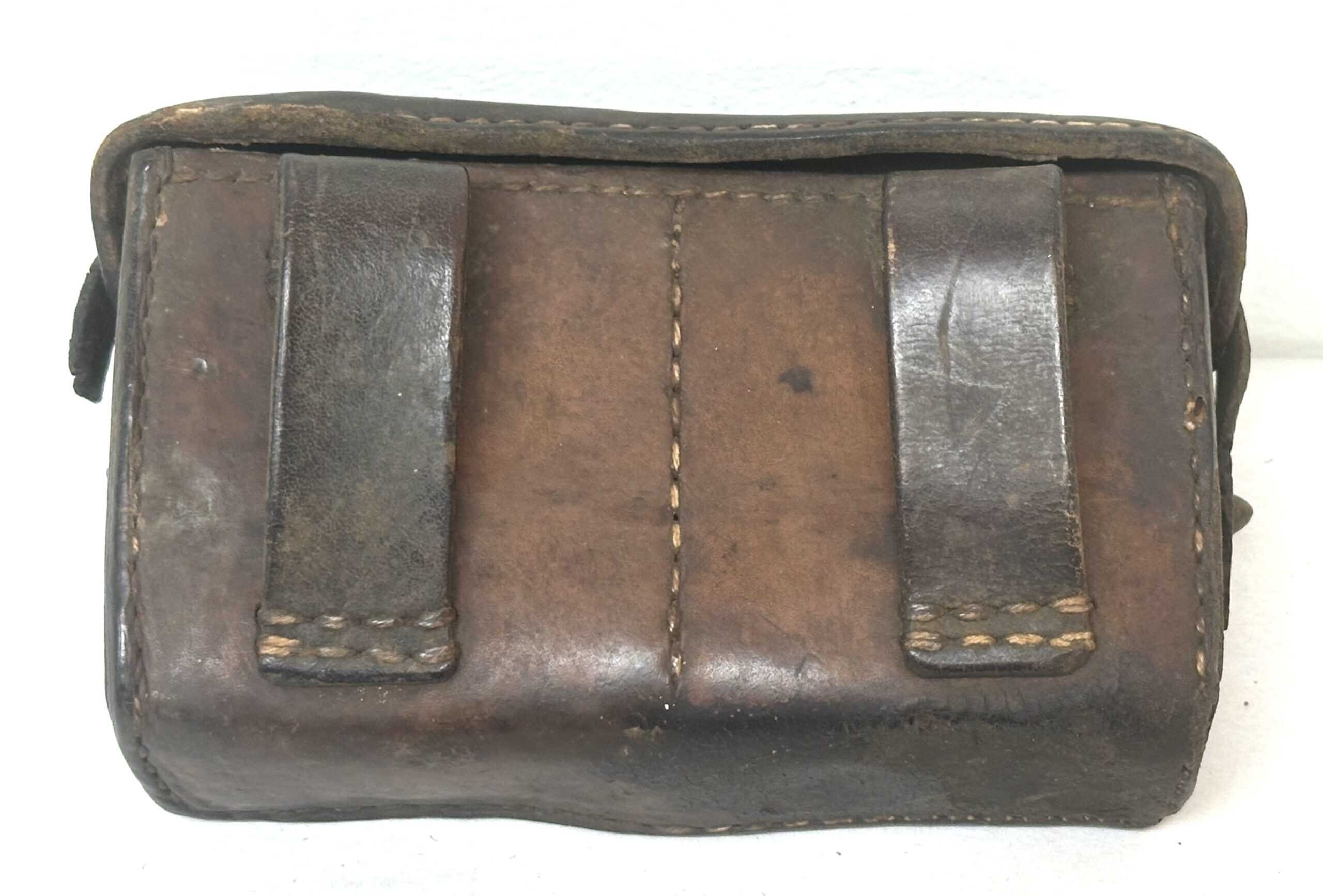 WW2 Japanese Navy Pattern Split Front Ammunition Pouch — image 6