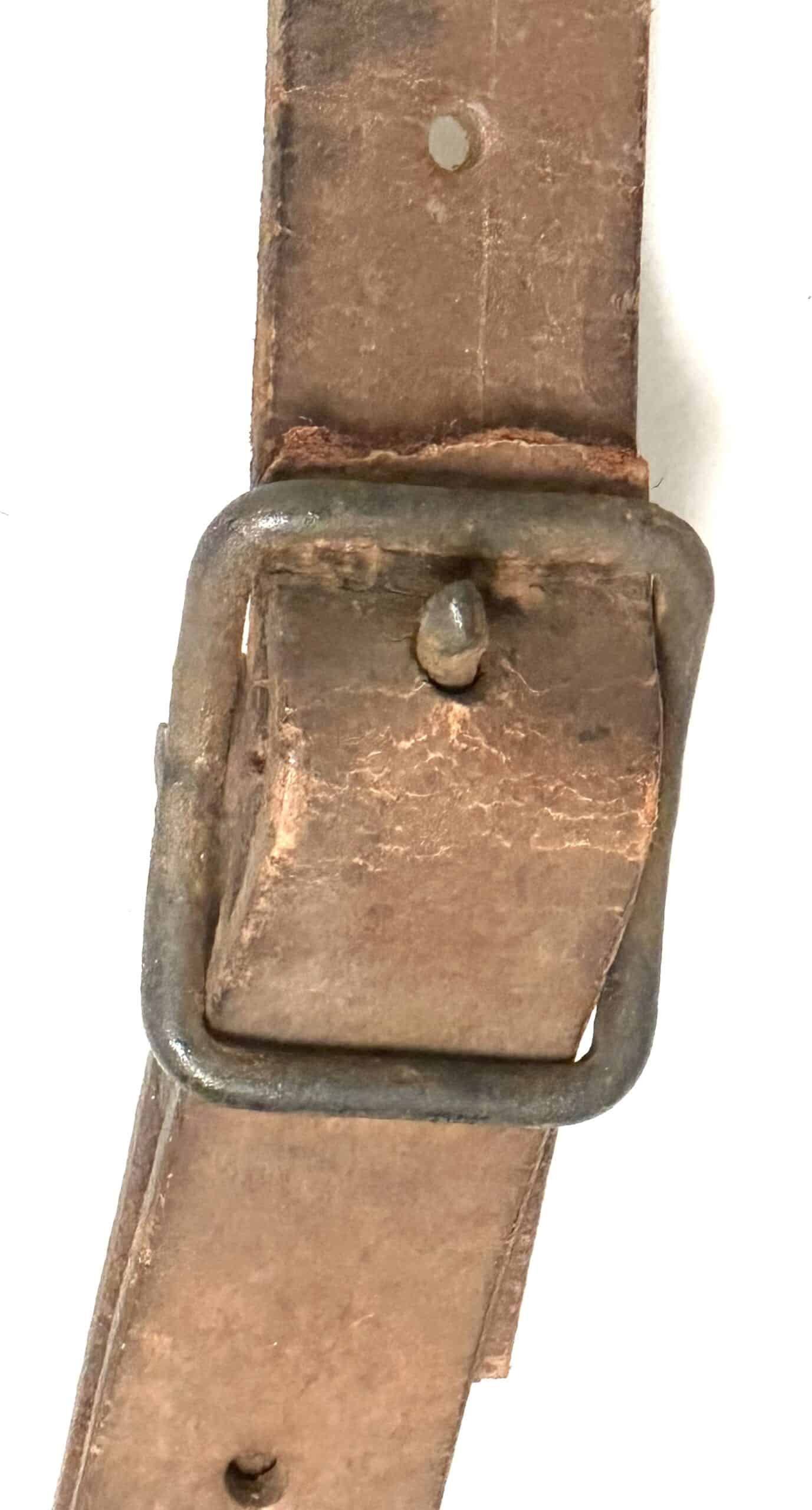 WW2 Japanese Type 14 Nambu Leather Holster with Shoulder Strap — image 6